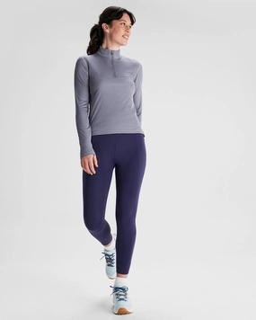 Warm Look Women's Seeker Quarter Zip Top - Dark Haze