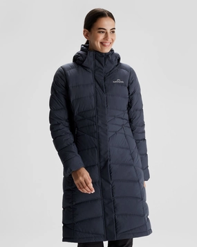 Women's Winterburn Down Parka Jacket - Pure Navy Articulated Ergonomic Fit