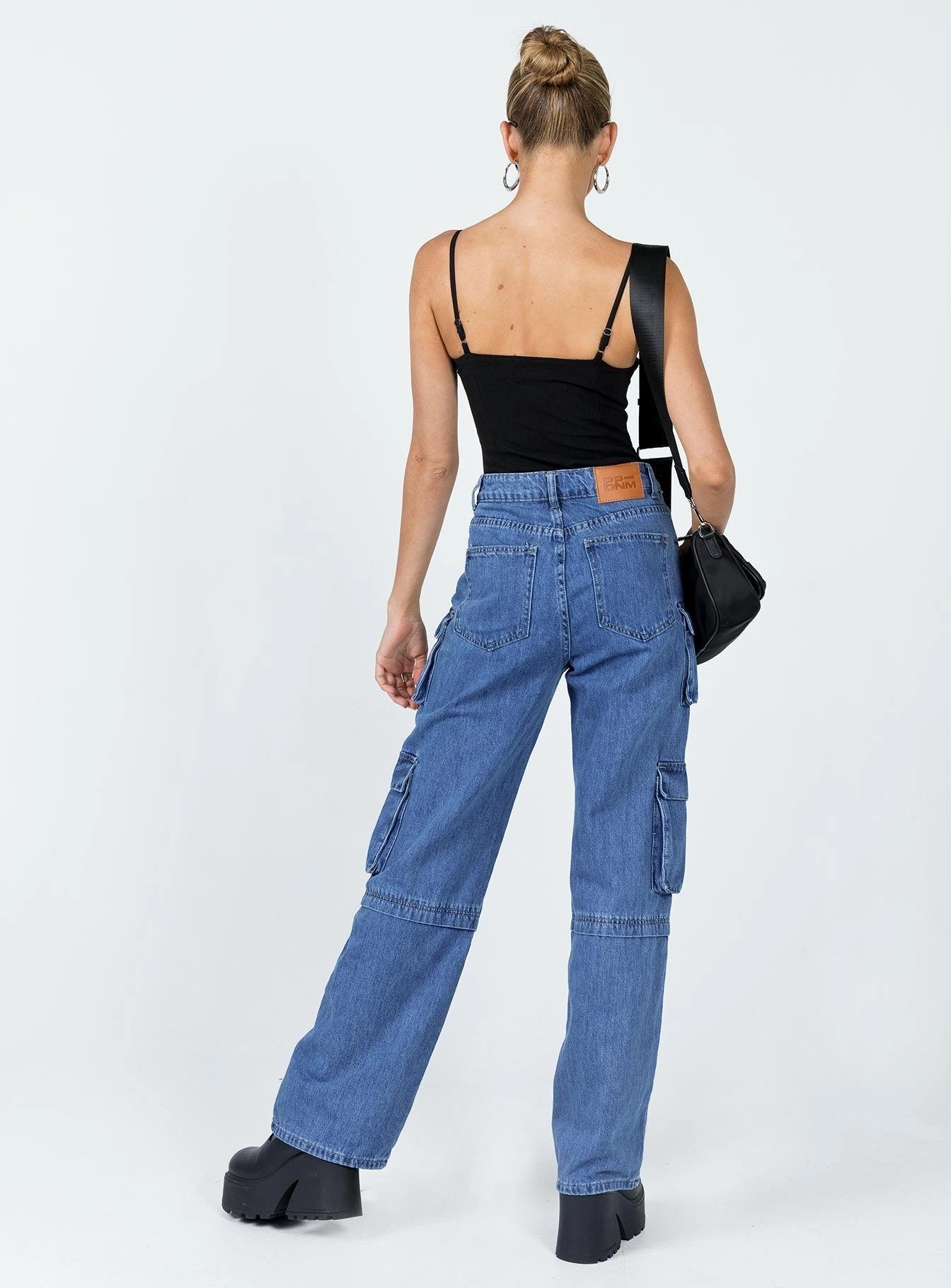 Quick Dry Fabric Darla Cargo Denim Jeans