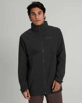 Waterproof Coating Cozy Texture Men's Trailhead Stretch 2.5-layer Rain Parka - Black Stingray
