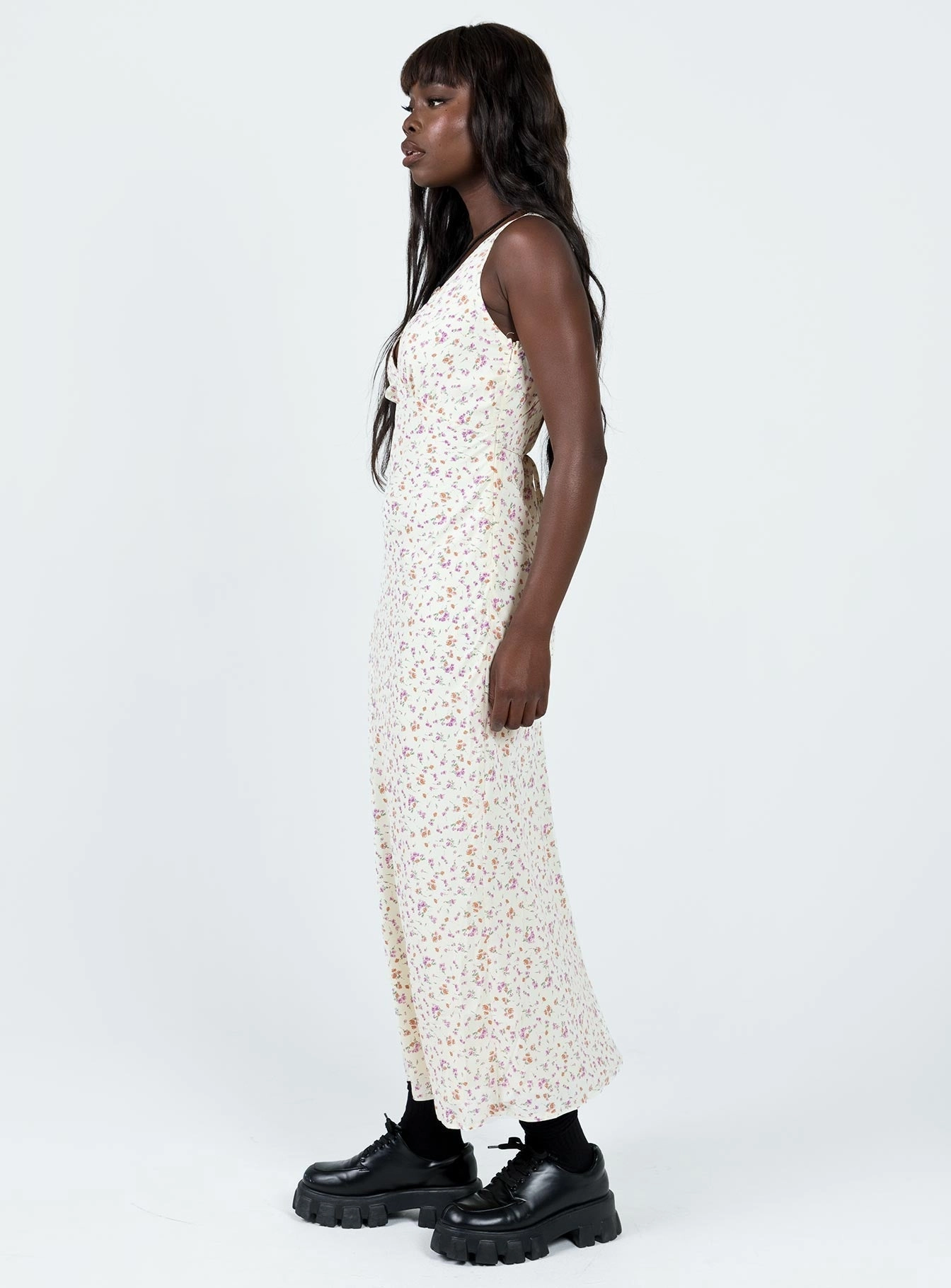 Nellie Maxi Dress Cream Elegant Line Party Perfect