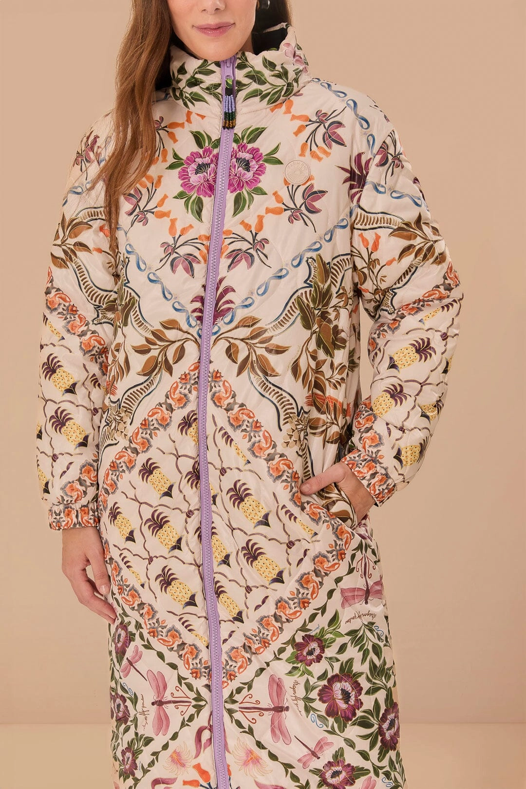 Black Winter Garden Reversible Maxi Puffer Jacket SlipResistantFastenings