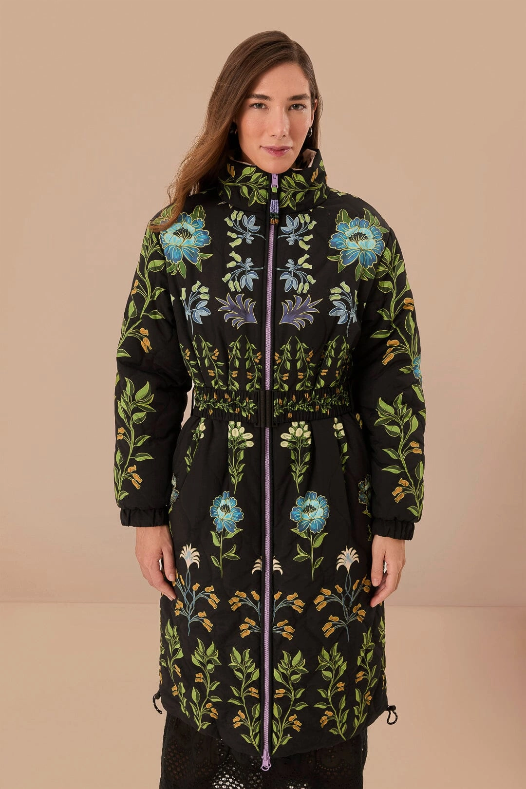 Flexible Joint Articulation Flexible Shoulder Gussets Black Winter Garden Reversible Maxi Puffer Jacket