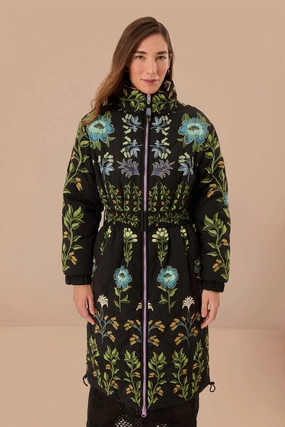 Flexible Joint Articulation Flexible Shoulder Gussets Black Winter Garden Reversible Maxi Puffer Jacket