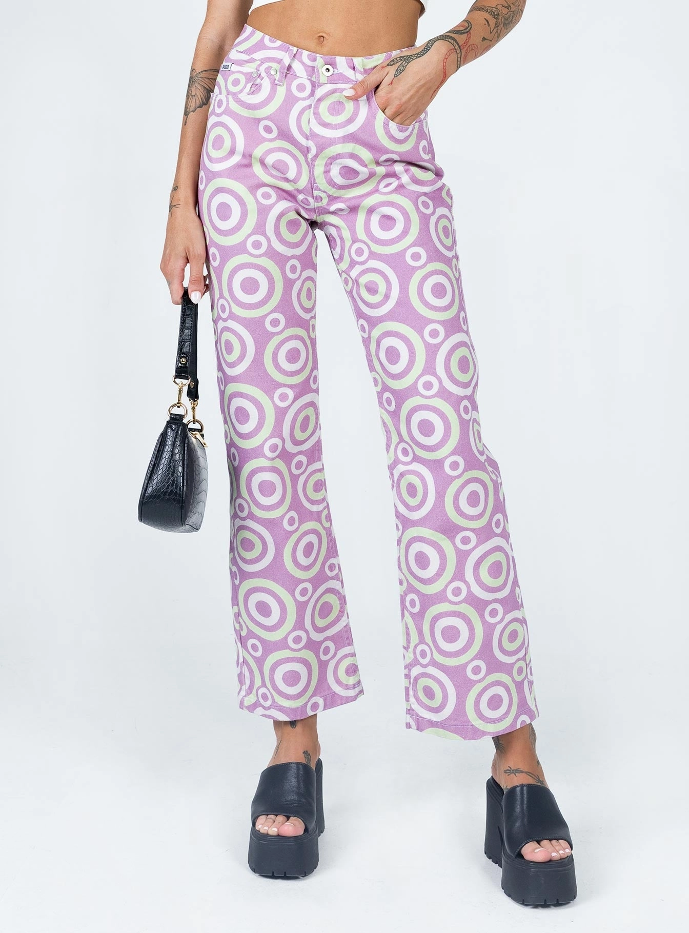 The Ragged Priest Portal Denim Jeans Lilac Weekend Getaway Stylish