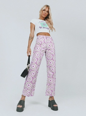 General Option The Ragged Priest Portal Denim Jeans Lilac