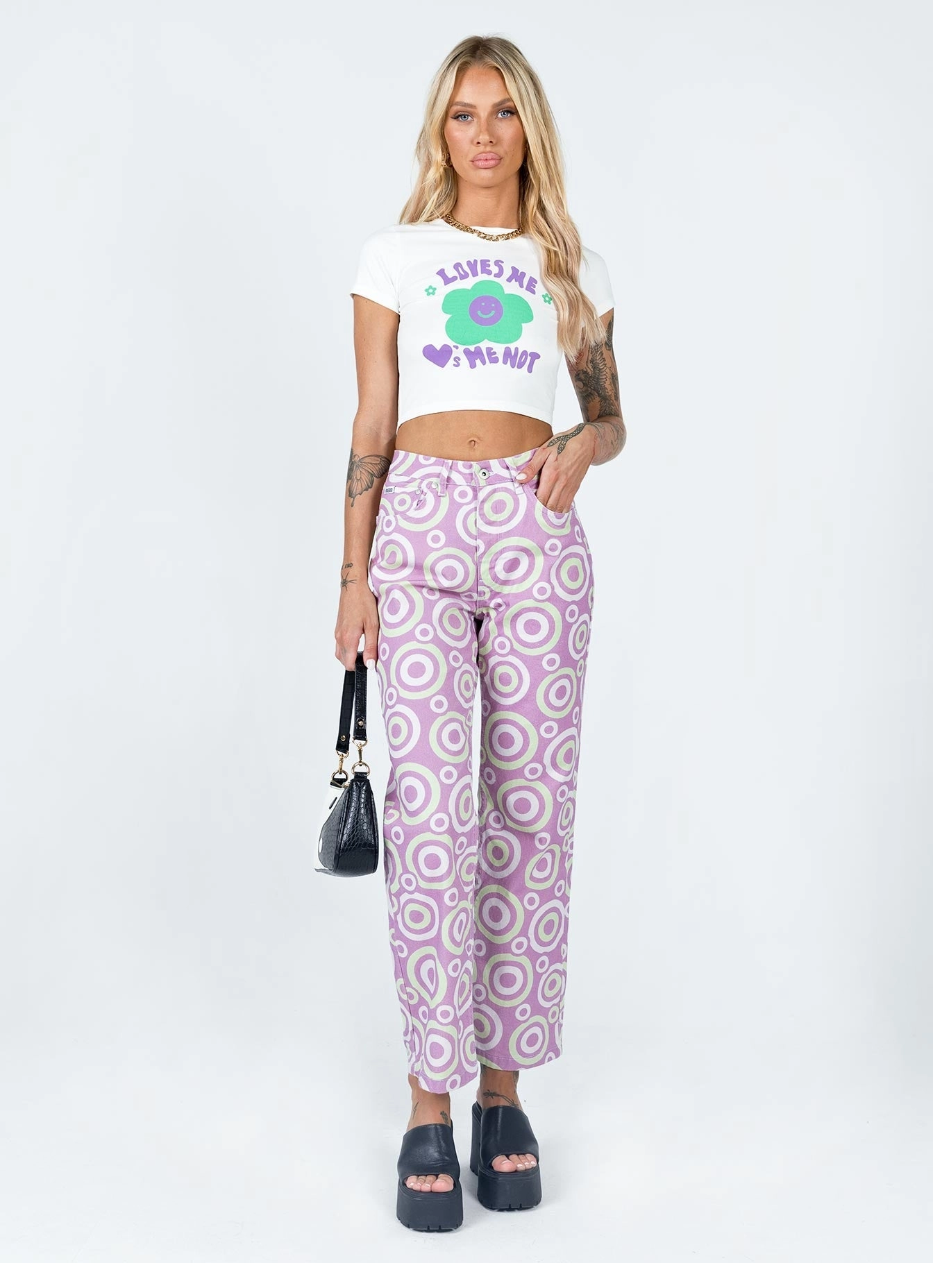 The Ragged Priest Portal Denim Jeans Lilac Street Appeal Reinforced Stitching
