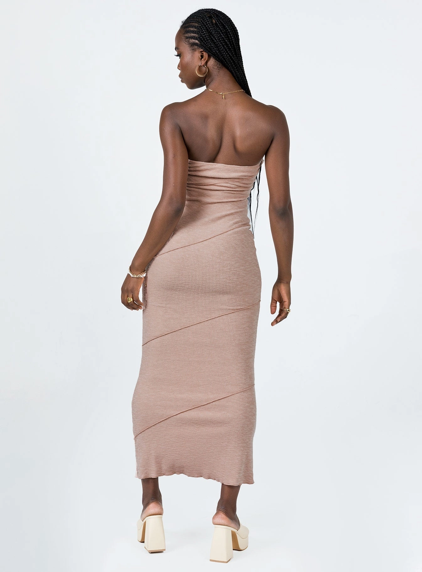 Oscar Midi Dress Dusty Pink Trendy Appearance Polished office dress