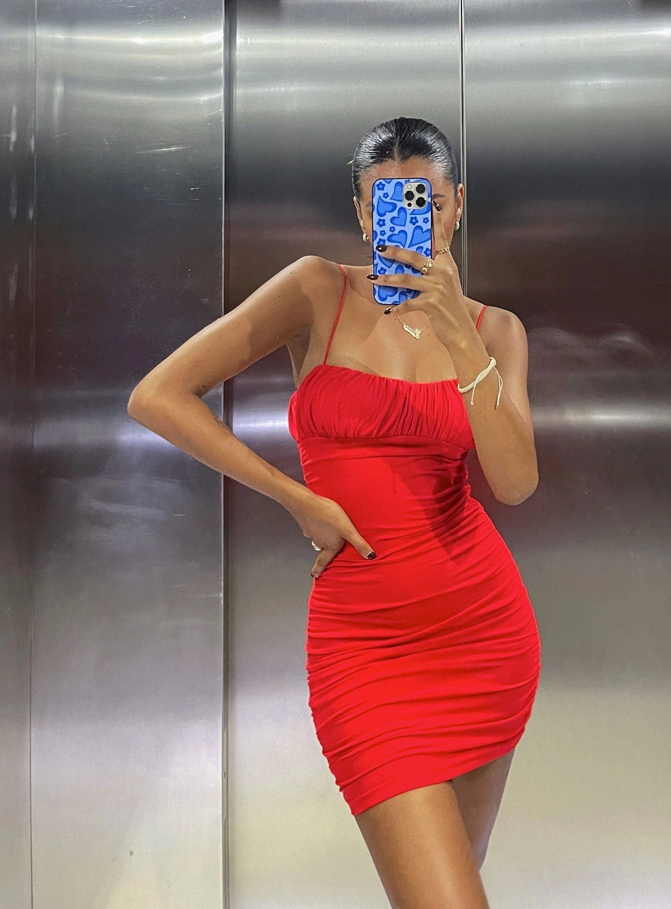 Cool Palette Penney Mini Dress Red