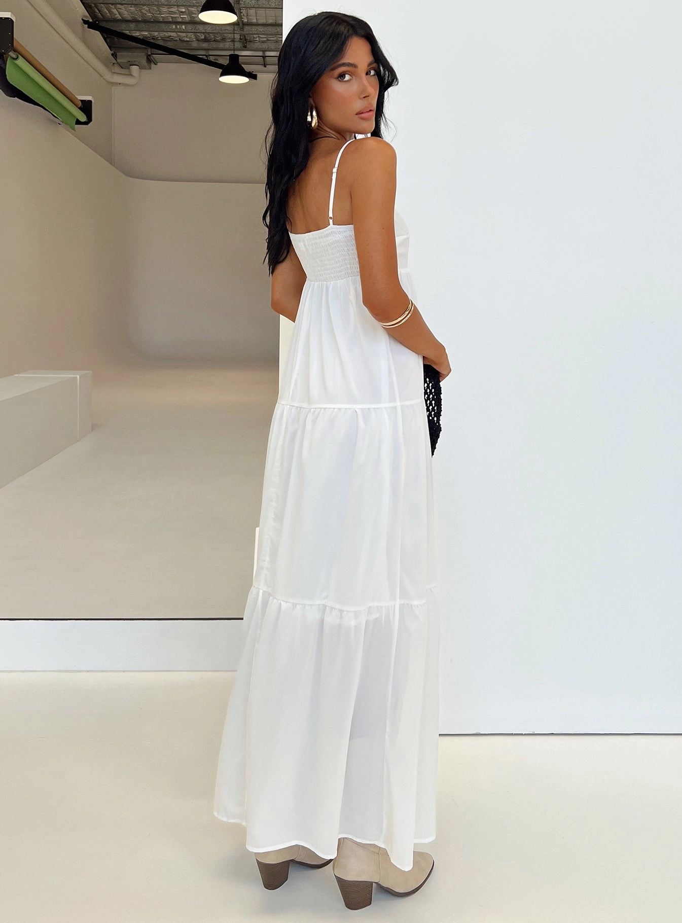 Gentle Fit Warrego Maxi Dress White