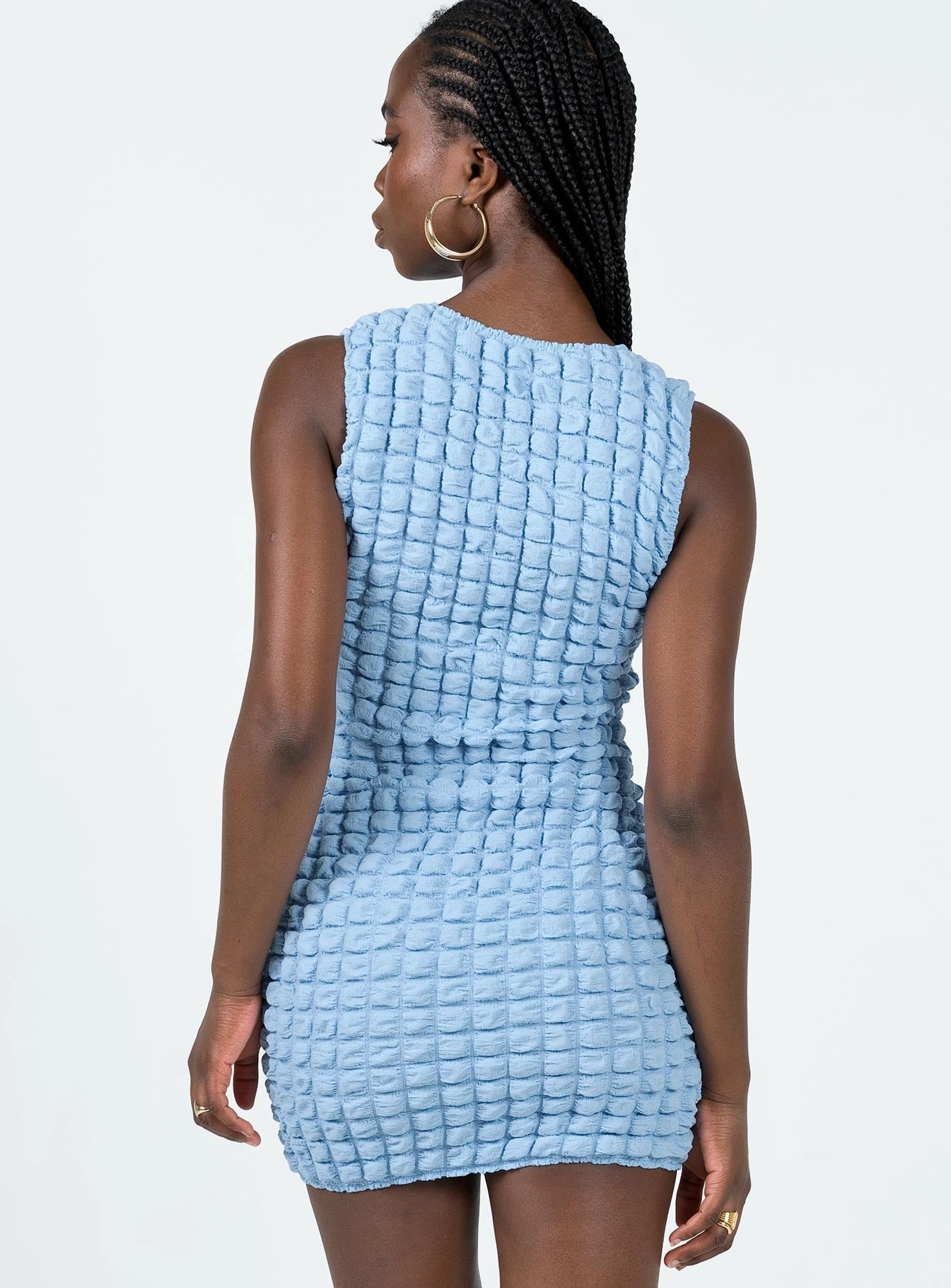 Kendrick Mini Dress Blue Flattering Fit Wear Skirt Flare