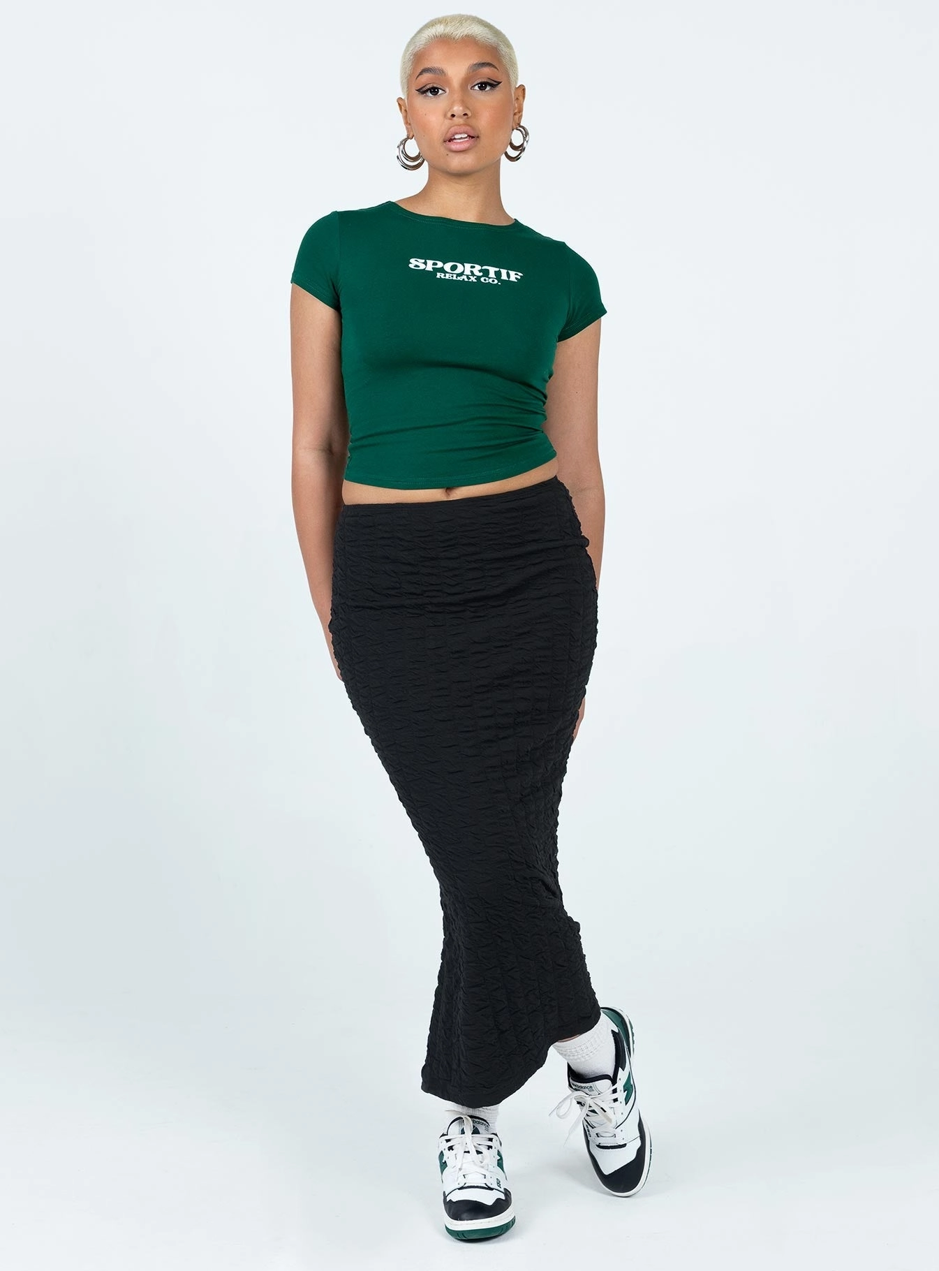 Corine Maxi Skirt Black Breezy Outfit Comfortable Feel