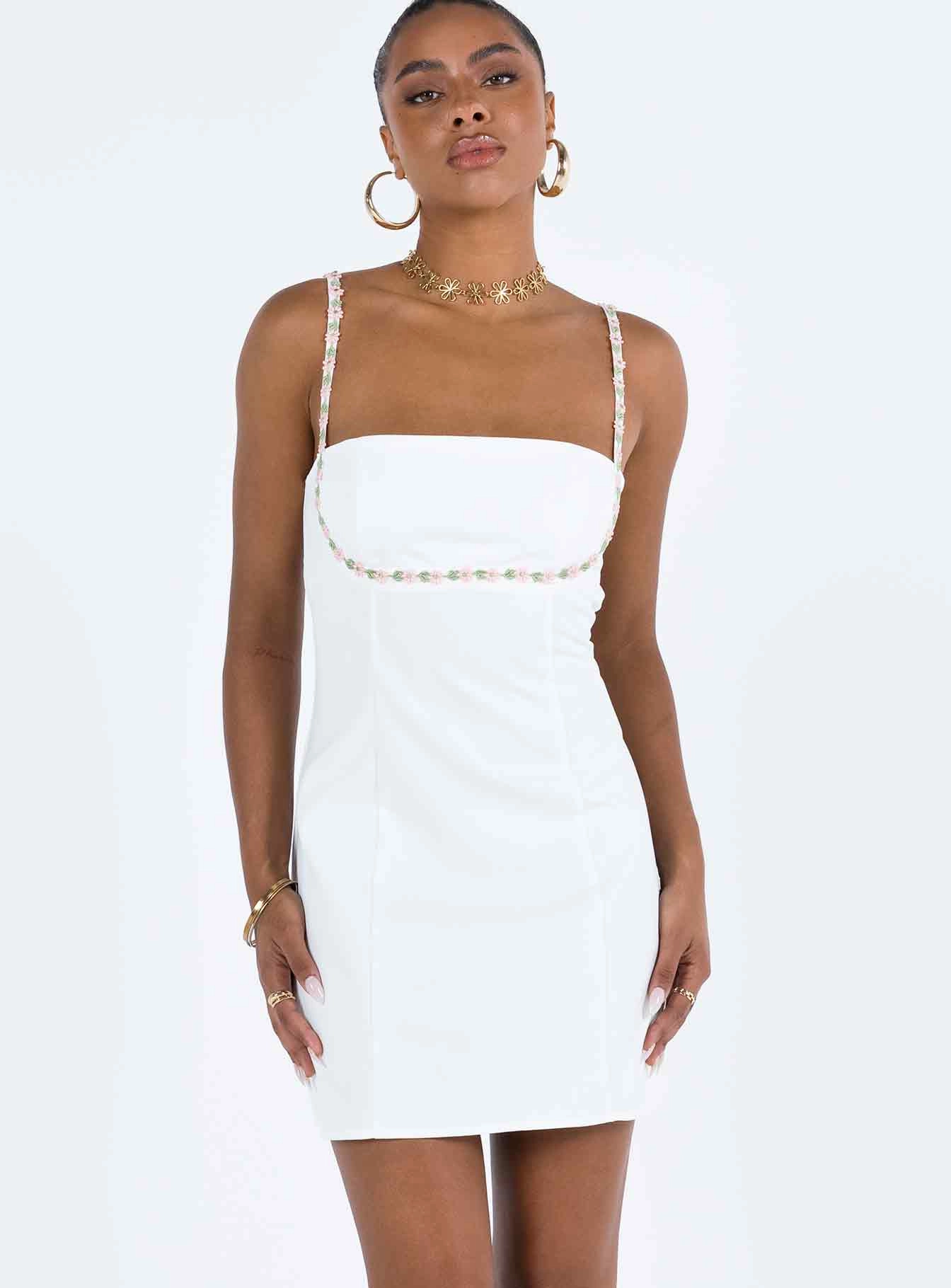 Lorene Mini Dress White Trendy Tailoring