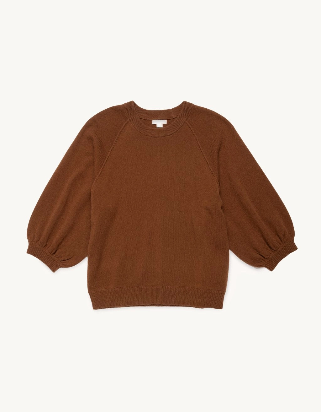 unsubscribed cashmere puff sleeve sweater Simple Knitwear