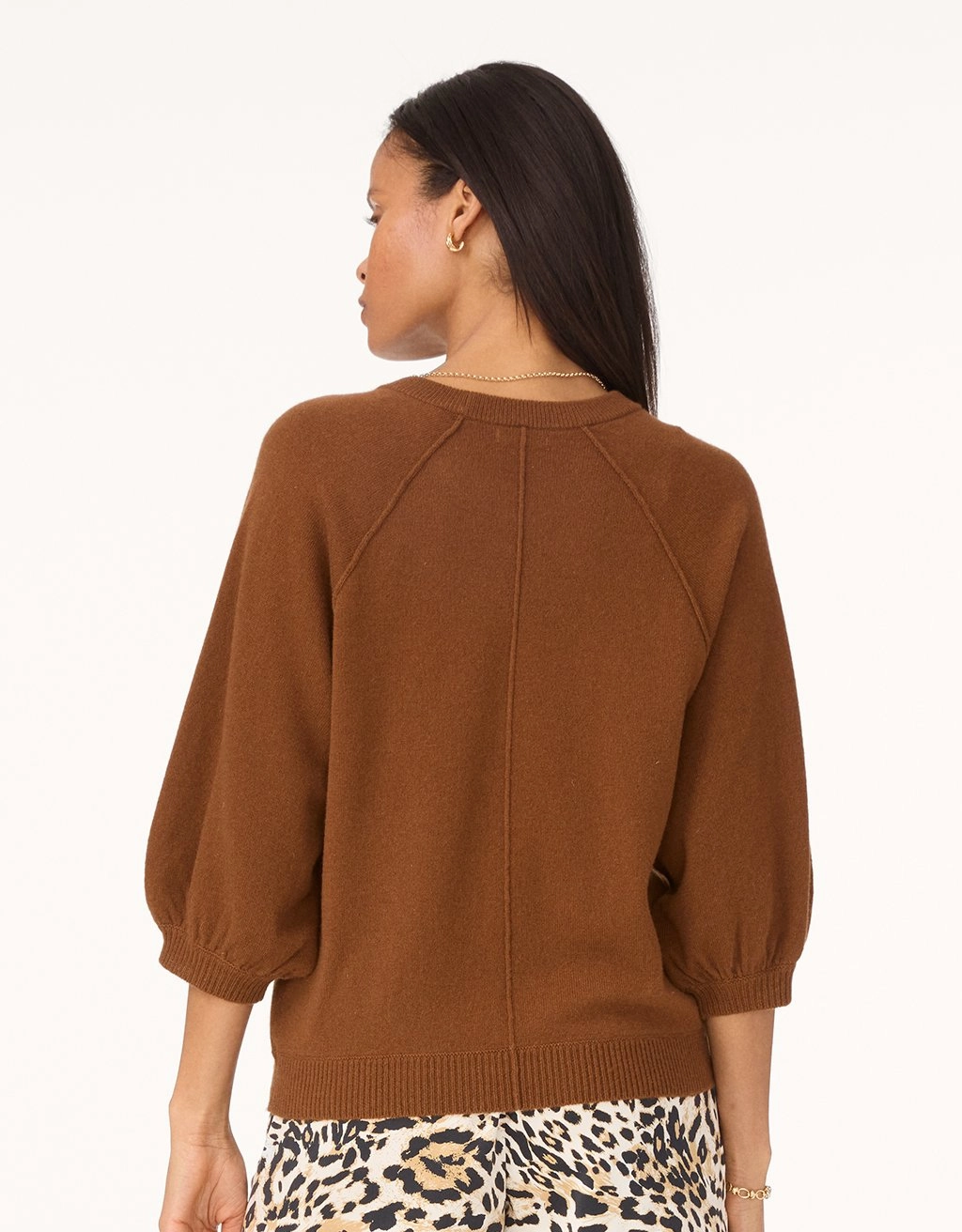 unsubscribed cashmere puff sleeve sweater Odor Resistant Knitwear