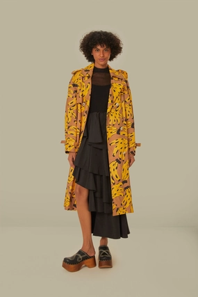 Designer Inspired Bossa Banana Trench Coat