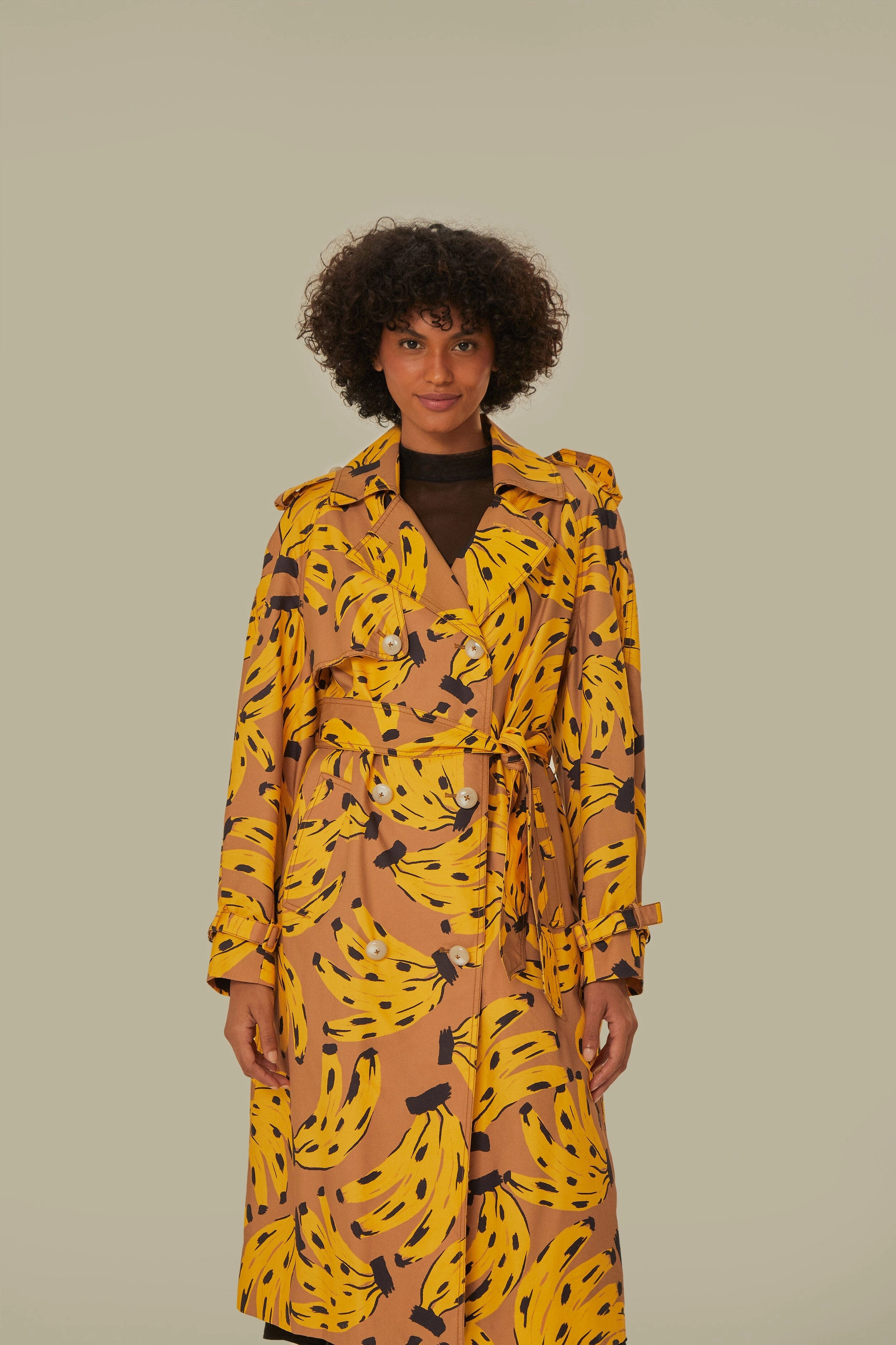 Bossa Banana Trench Coat All Purpose Outerwear Compact packaging
