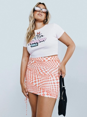 Checkmate Mini Skirt Multi Subtle Detail