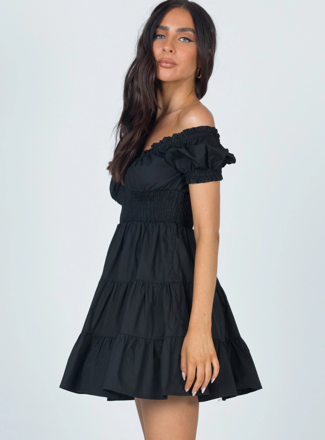 Daniela Mini Dress Black Timeless slip dress Church Proper