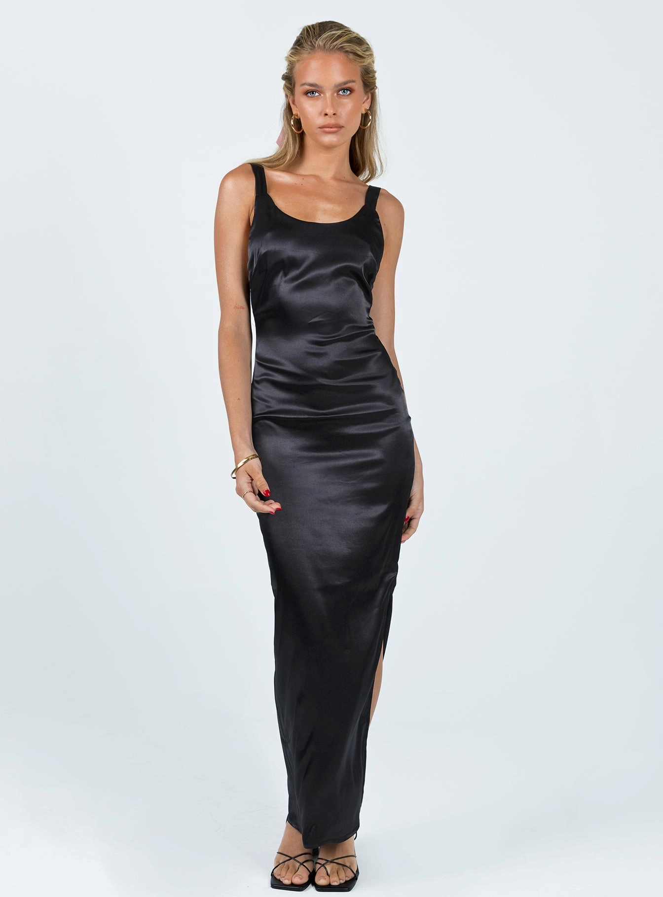 Curtis Maxi Dress Black Layered Style