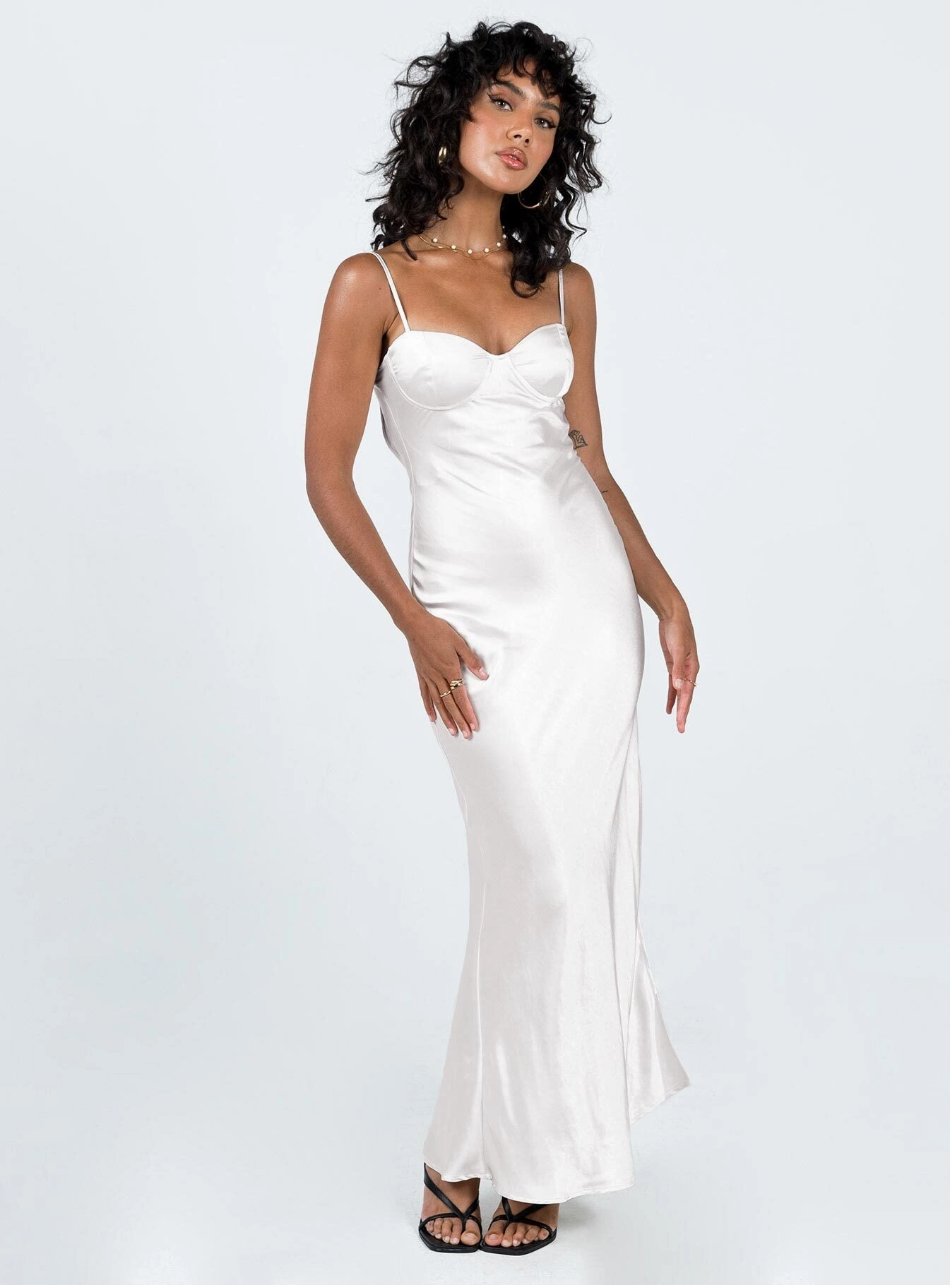 Relaxed Vibe Creewood Maxi Dress Champagne