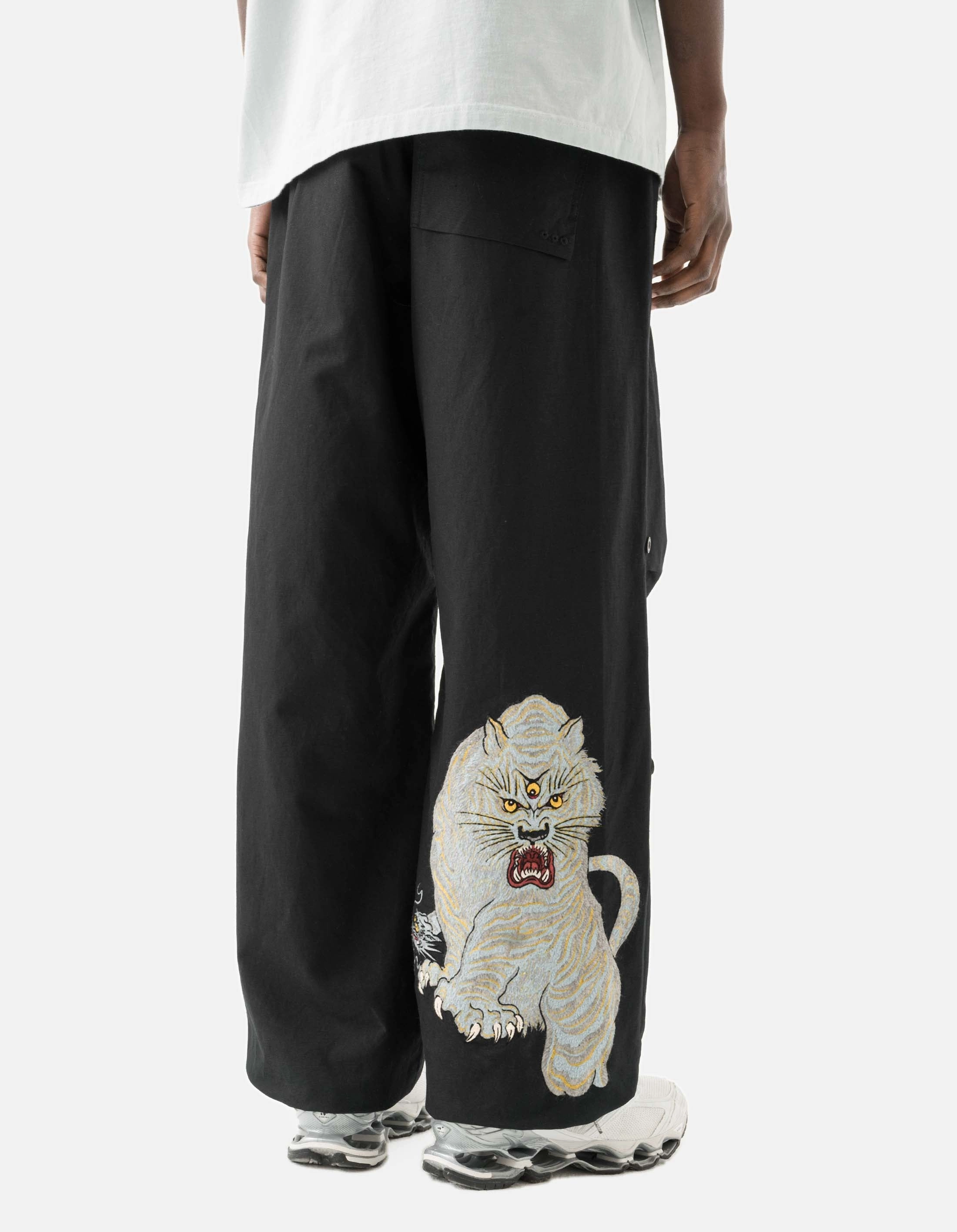 7094 Sno Panters Embroidered Loose Snopant? Black Anti Snag Fabric