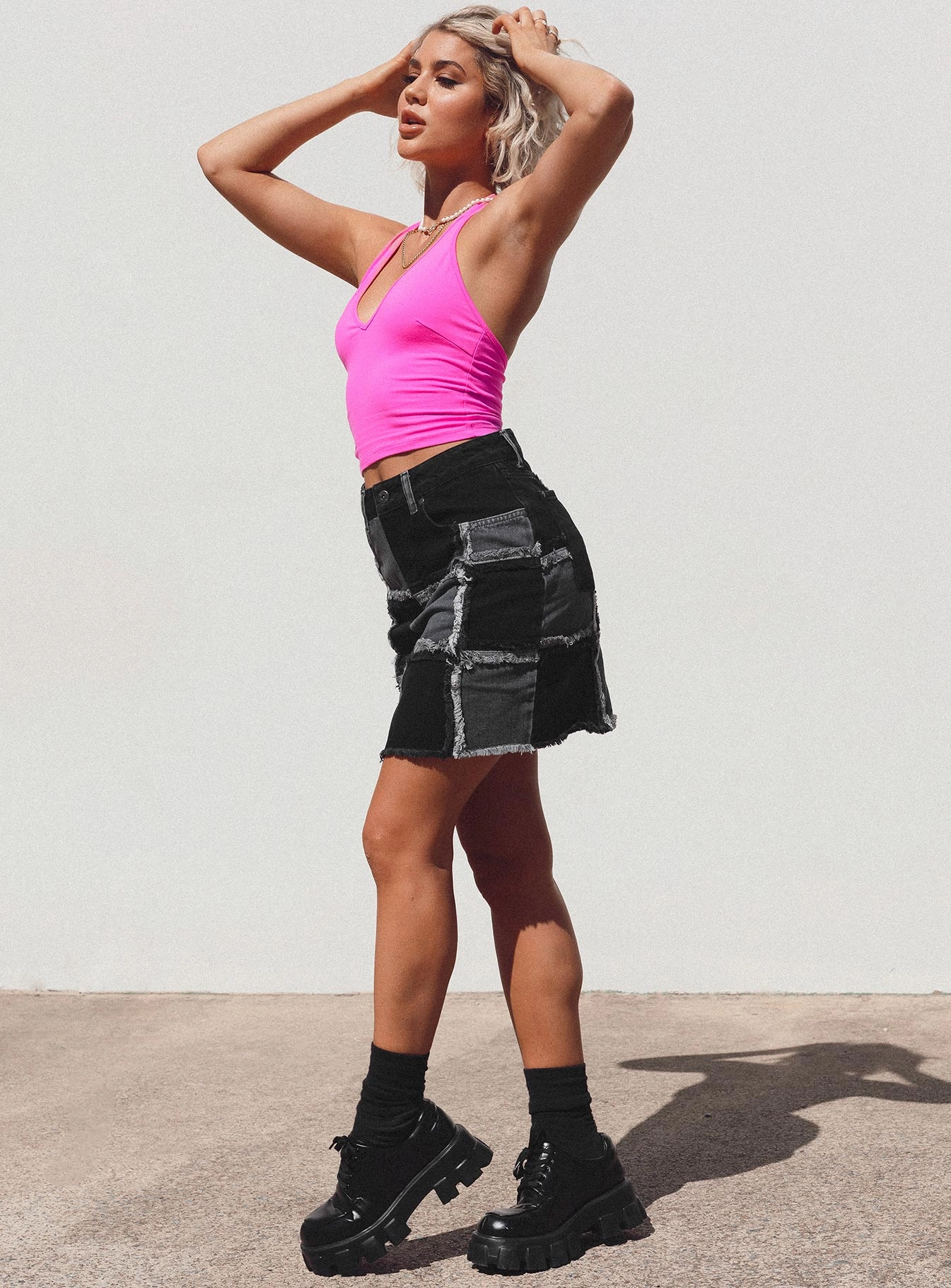 The Ragged Priest Resolute Skirt Charcoal Neutral Look