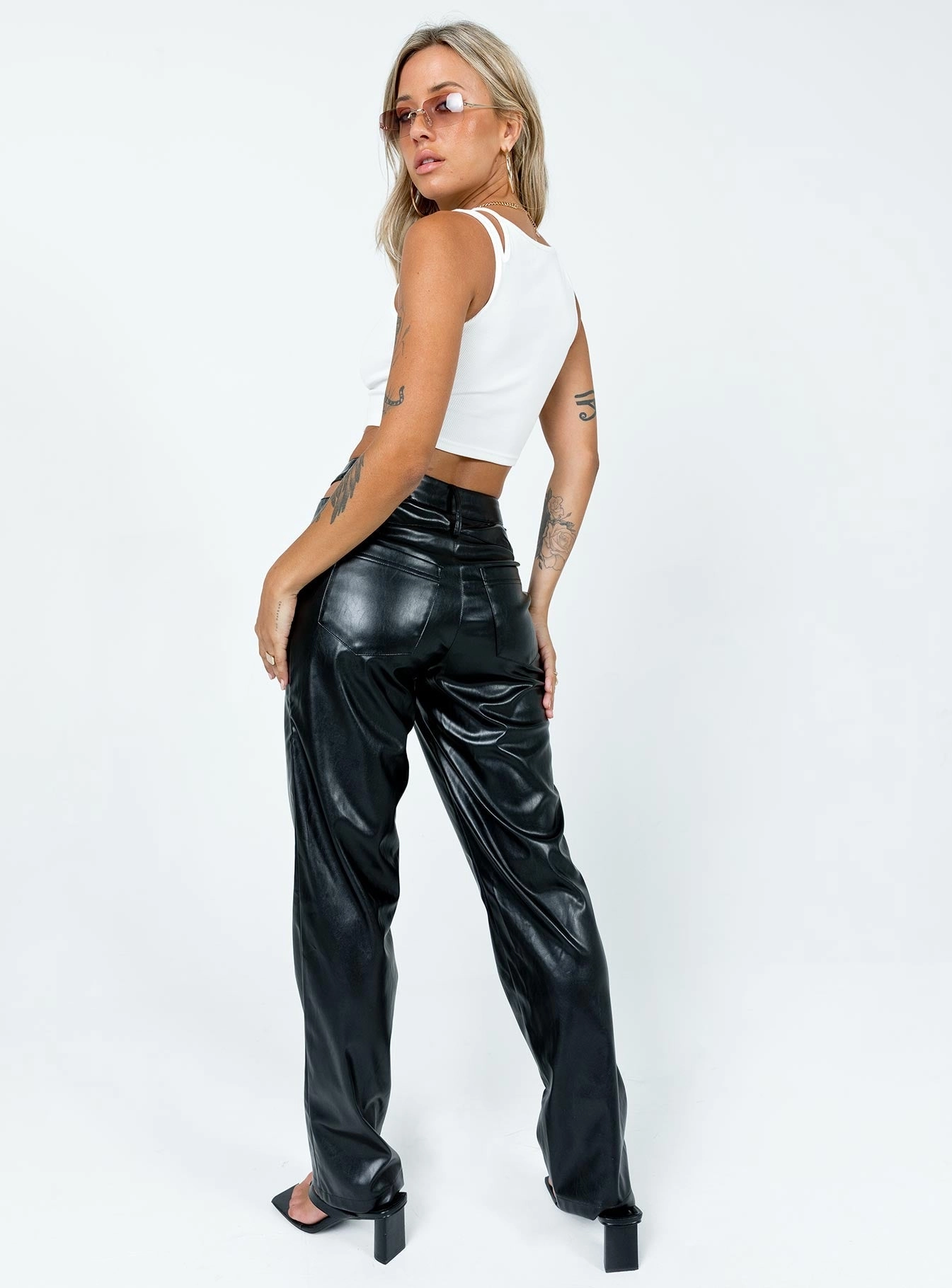 Mollie PU Pants Black Chill Comfort