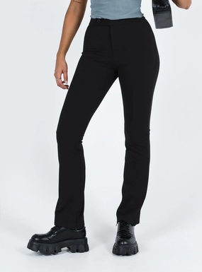 Cristomo Pants Black Commuter Fit