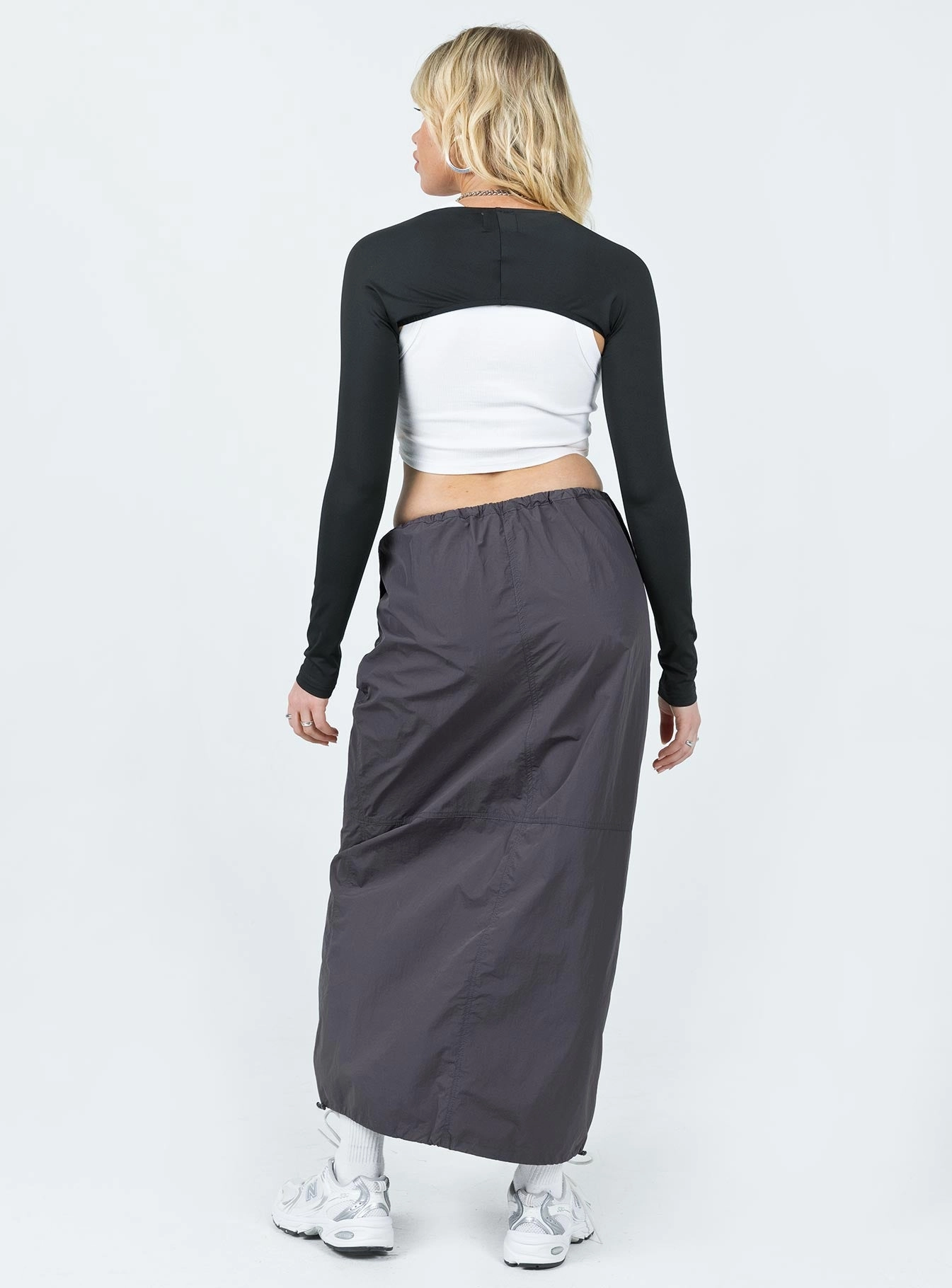 Bold Statement Wardrobe Hero Crosswalk Maxi Skirt Slate