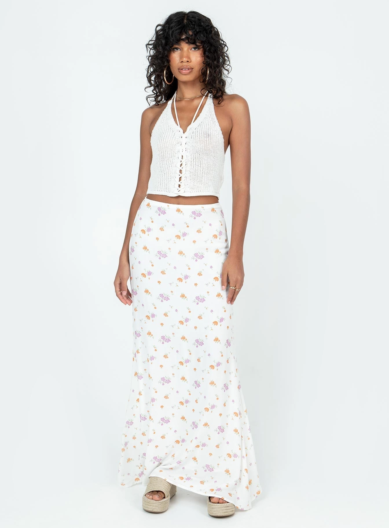 Curtis Maxi Skirt Multi Lightweight Lining Timeless Piece