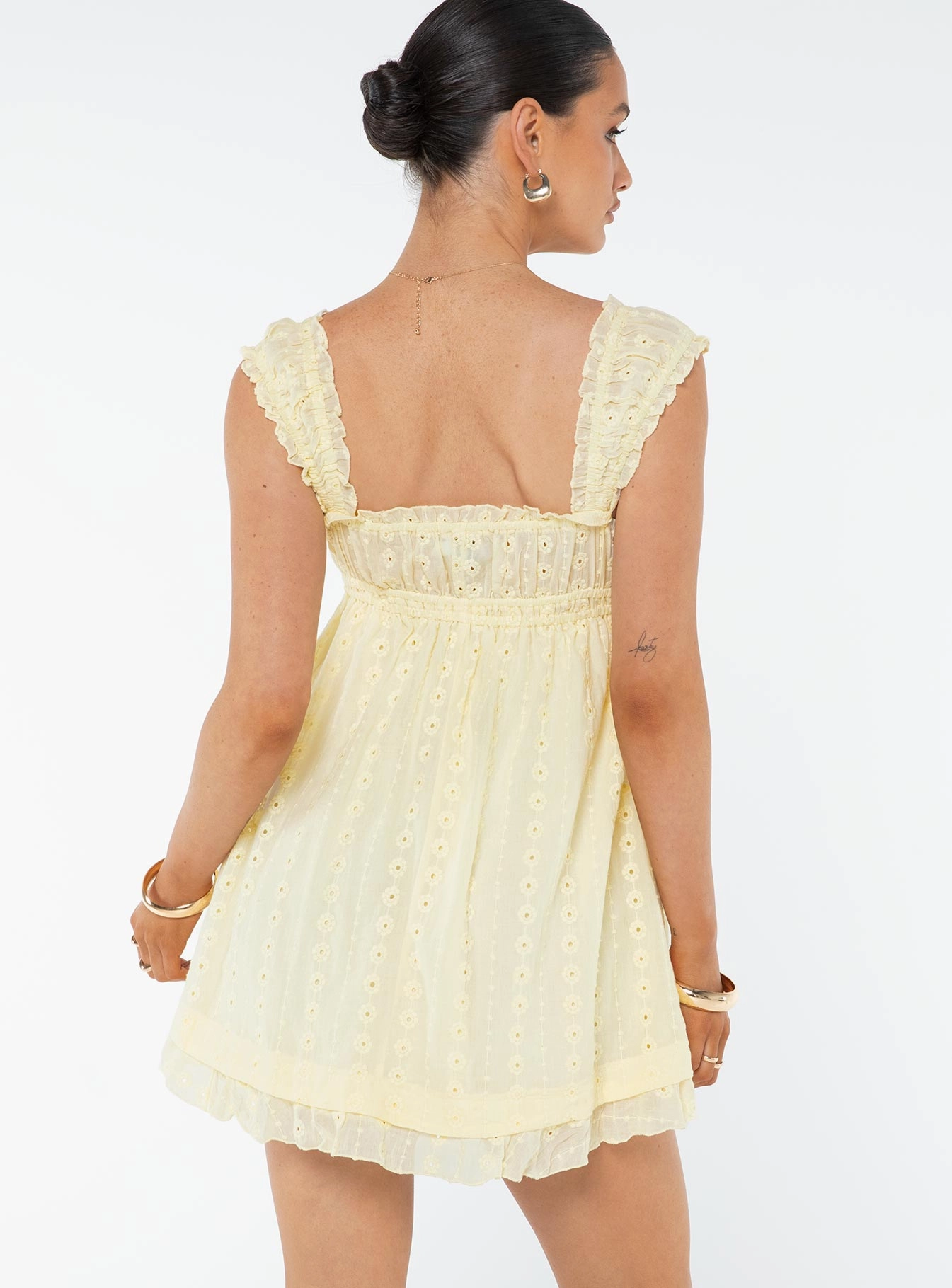 Walk Grace Soft Balance Carlita Mini Dress Yellow