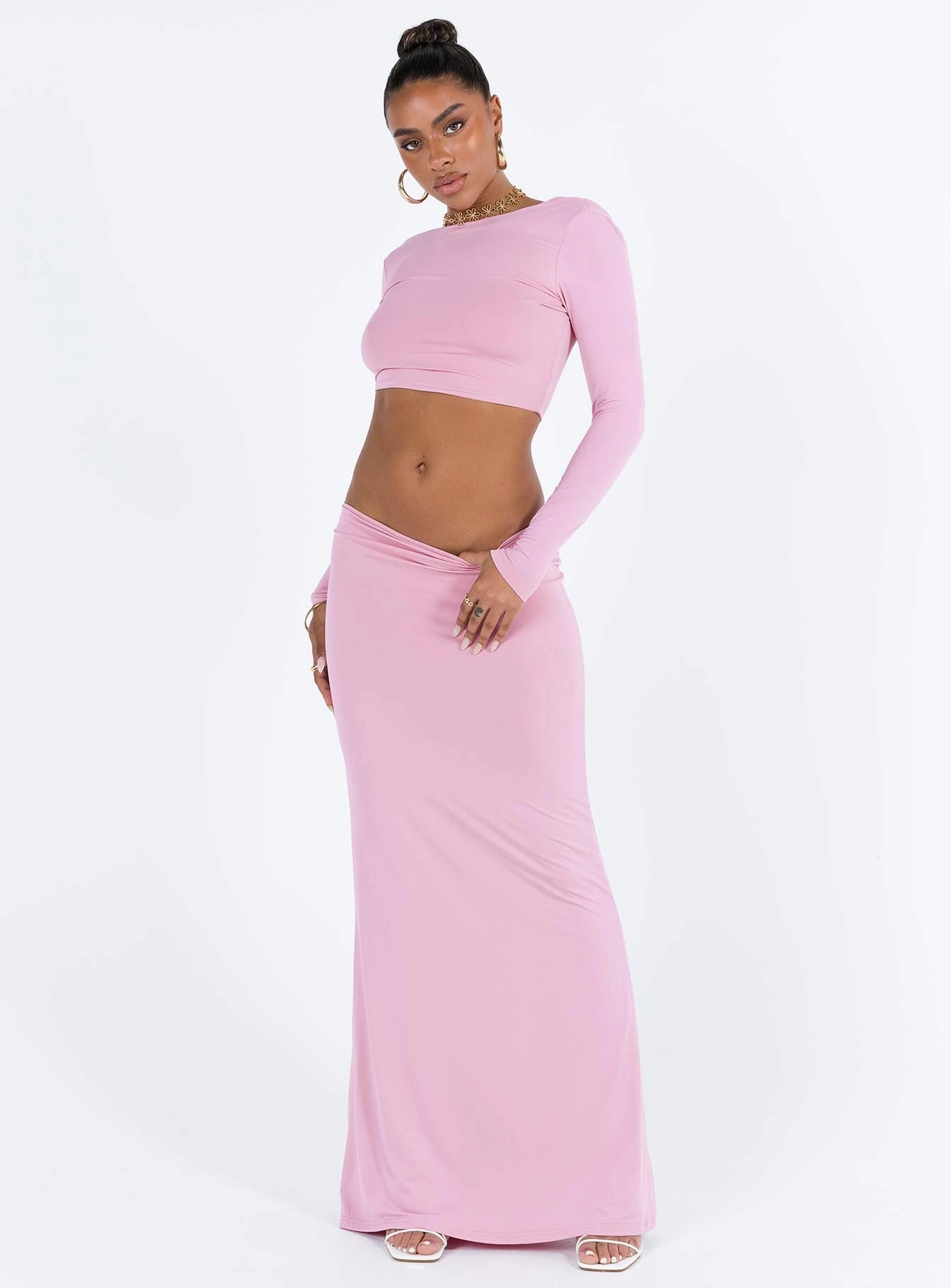Chi Set Mauve Cozy Tones Flat Lay Collar
