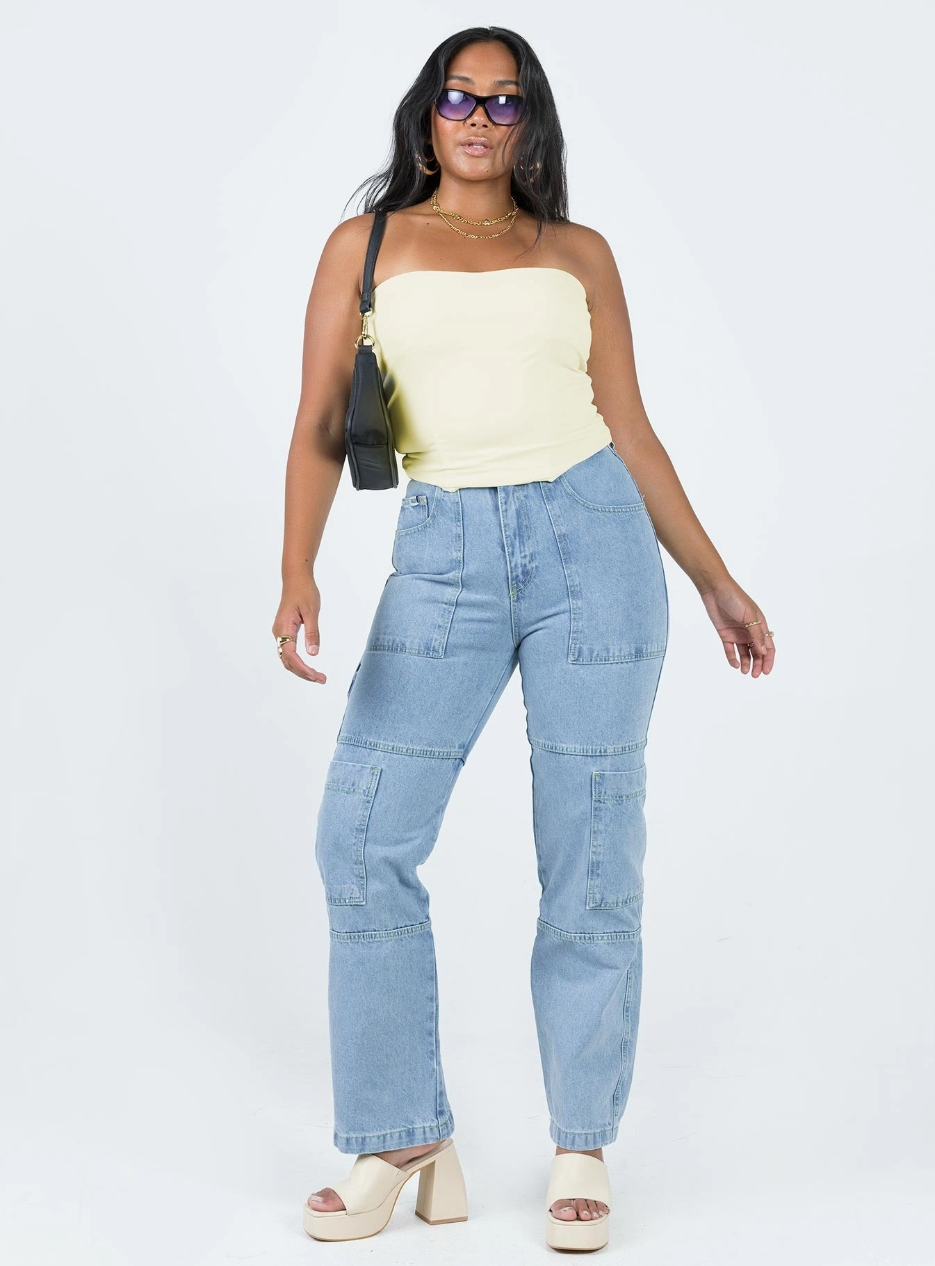 The Ragged Priest Combat Organic Cotton Denim Light Blue Smart Utility Street Fashion Trend Setter Holiday Vibes