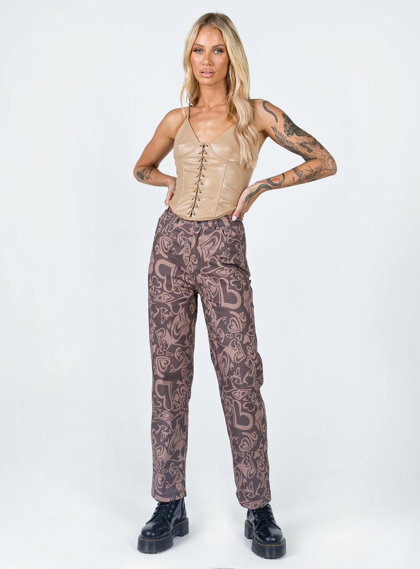 Seasonal piece Dameela Straight Leg Jeans Brown