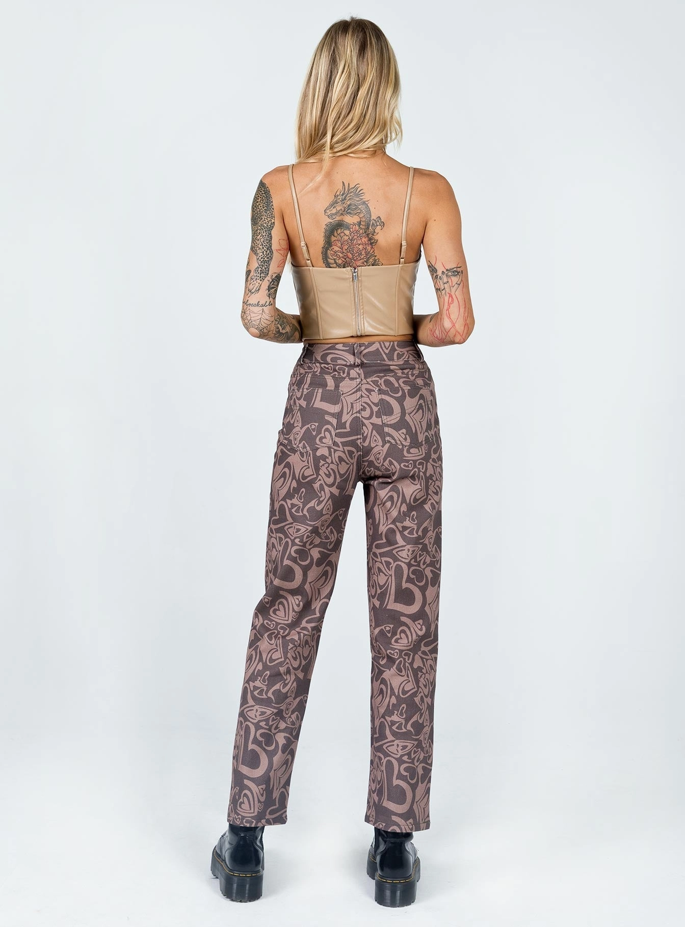 Dameela Straight Leg Jeans Brown Wearable Piece
