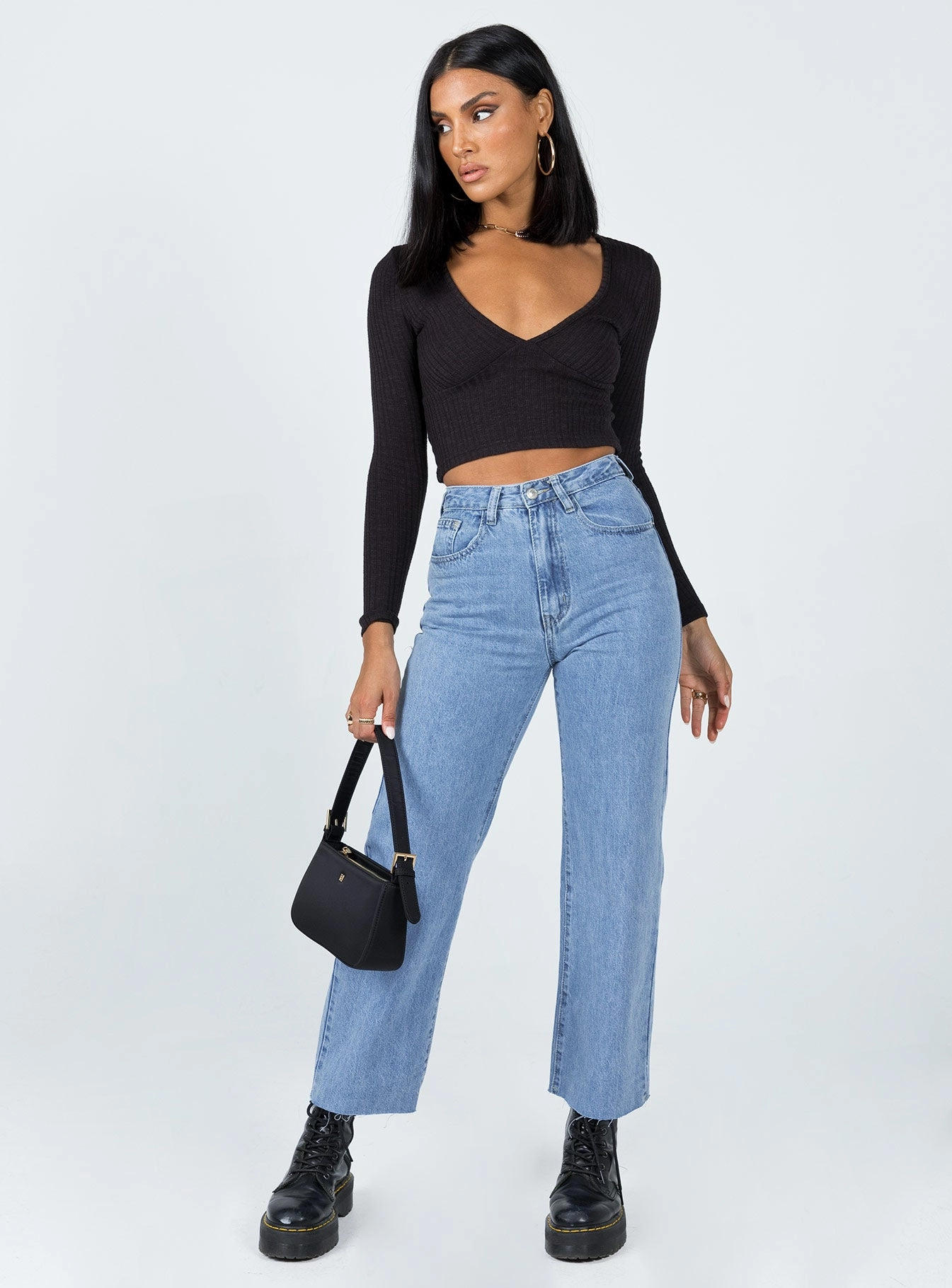 Daytime Look Damika Wide Leg Denim Jeans