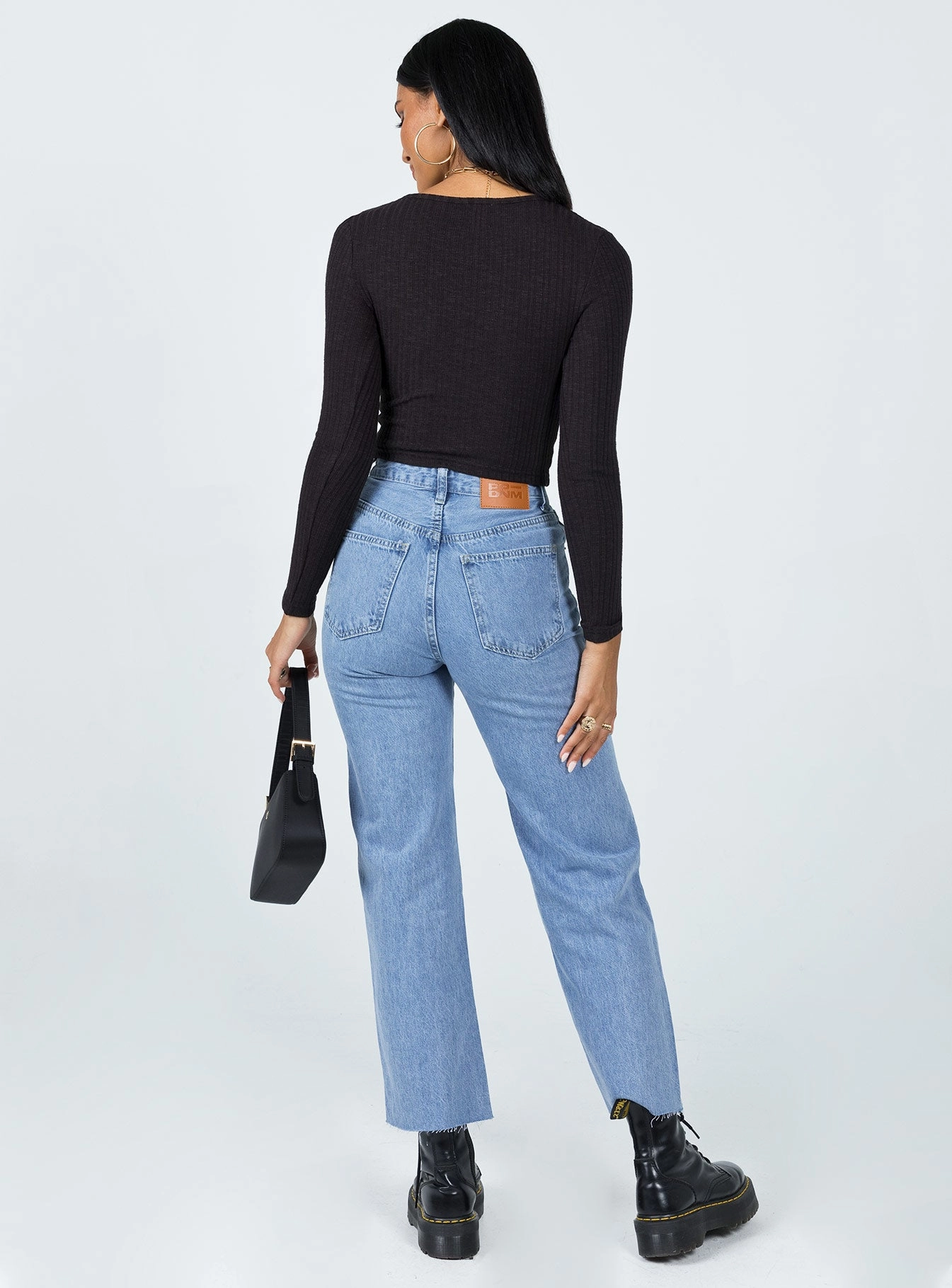 Damika Wide Leg Denim Jeans Versatile Winter Warmth Sustainable Student Outfit Nature Lover