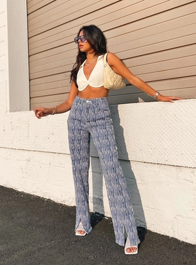 Timeless Look Daily Fit Danica Painted Stripe Denim Jeans