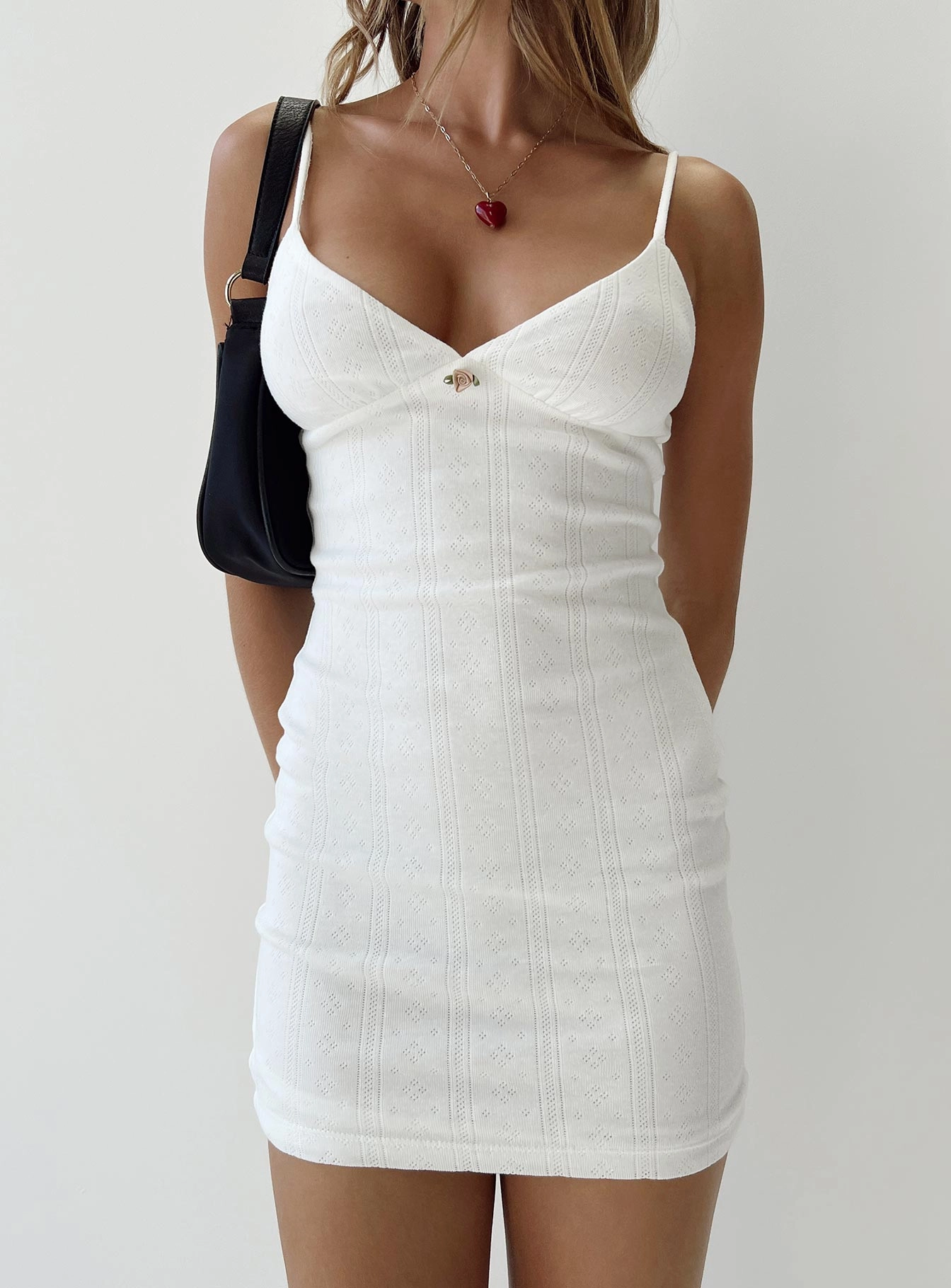Skin Tone Balanced Light Danner Mini Dress White
