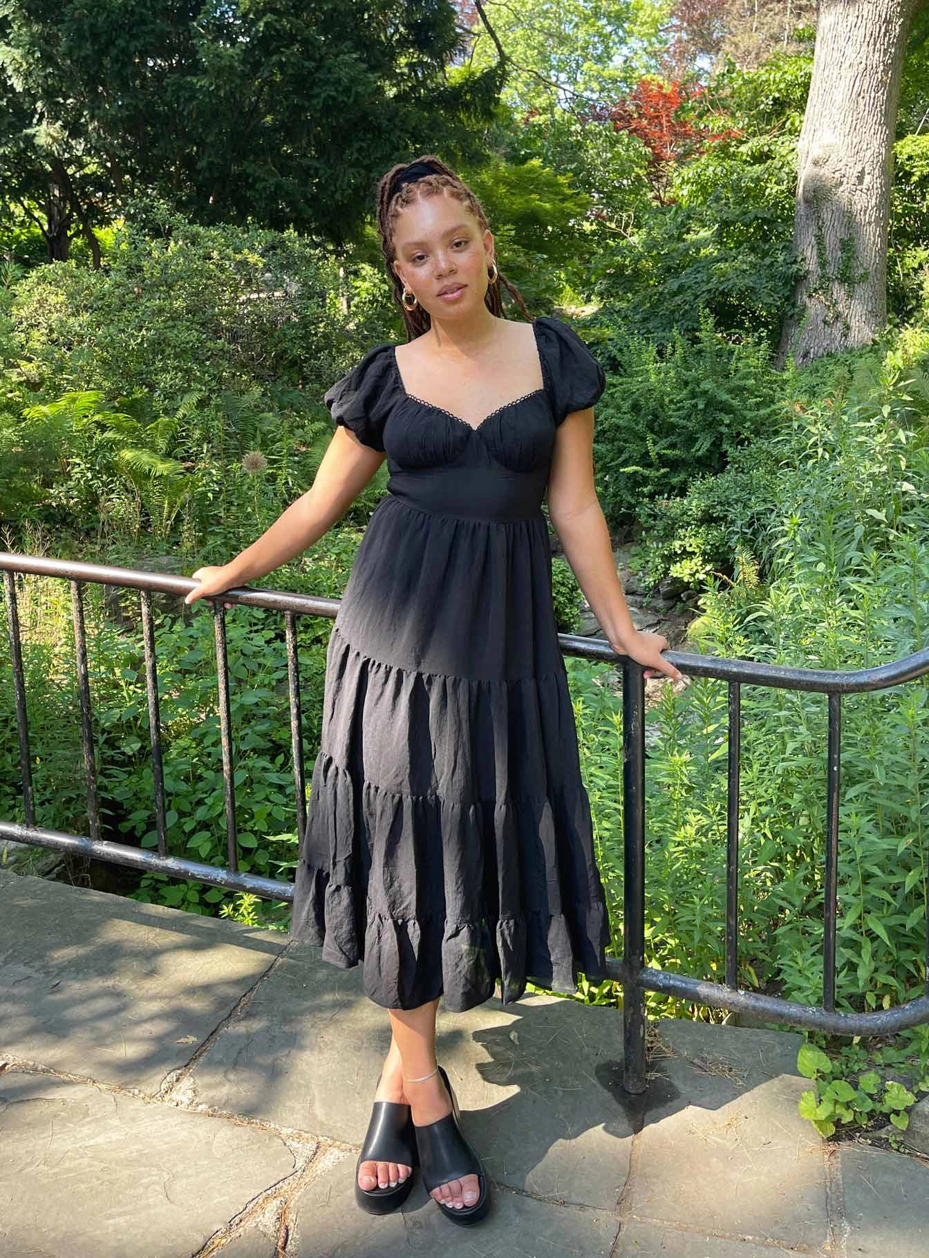 Danny Midi Dress Black Go To Wear Romantic Vibes