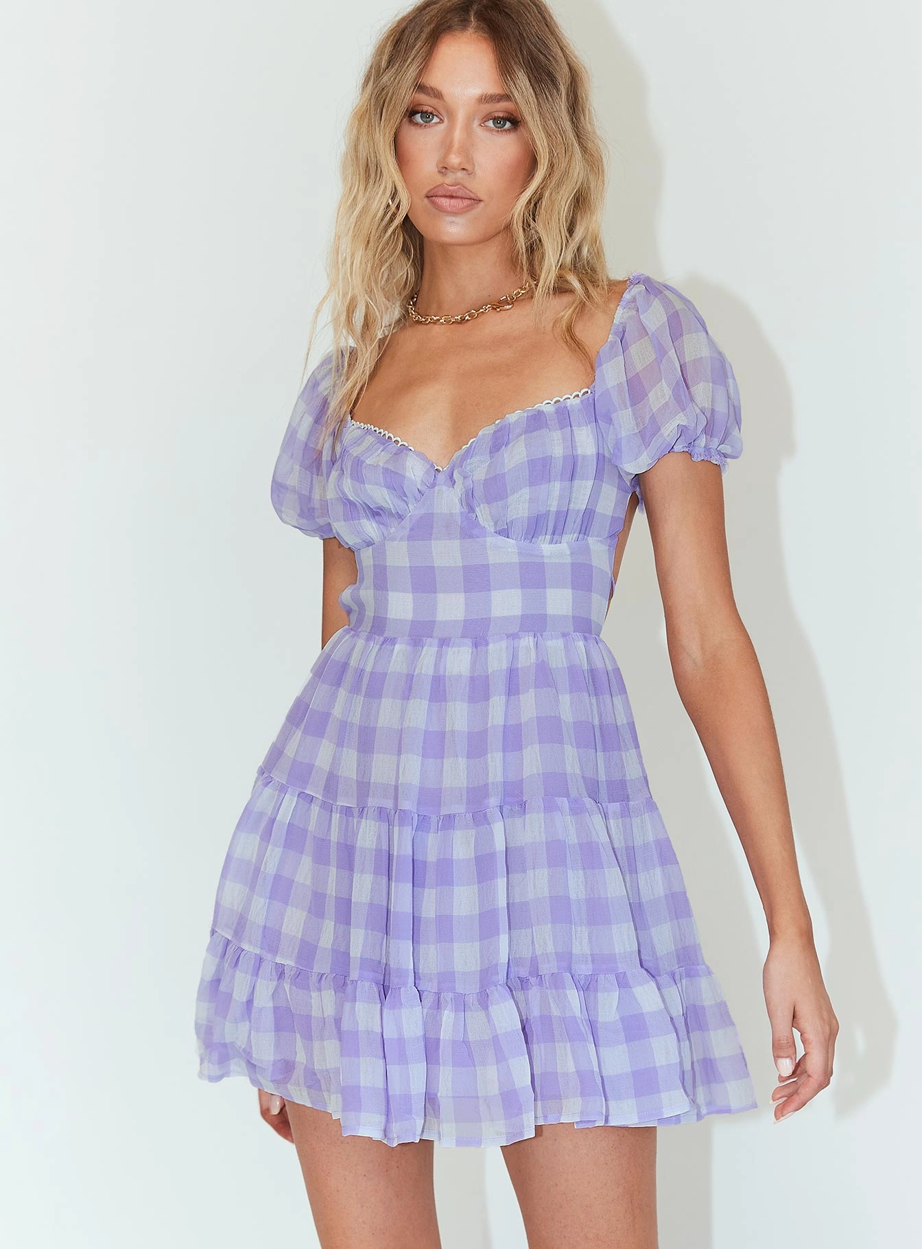 Elegant Comfort Danny Mini Dress Lilac
