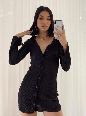 Danyon Mini Dress Black Plus Fit Trendy Look