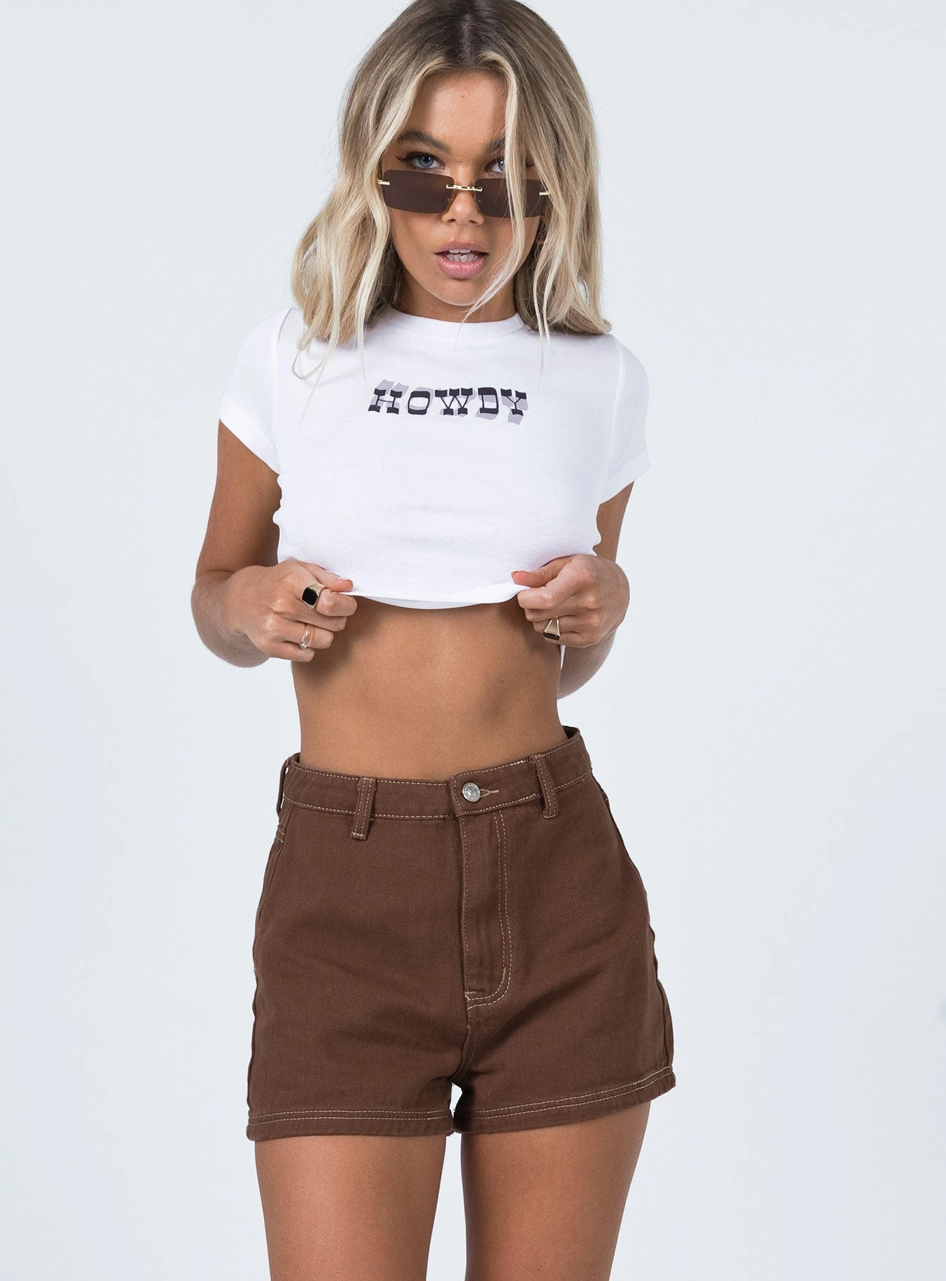 Darby A Line Short Brown Comfortable Style Fashion Accessory