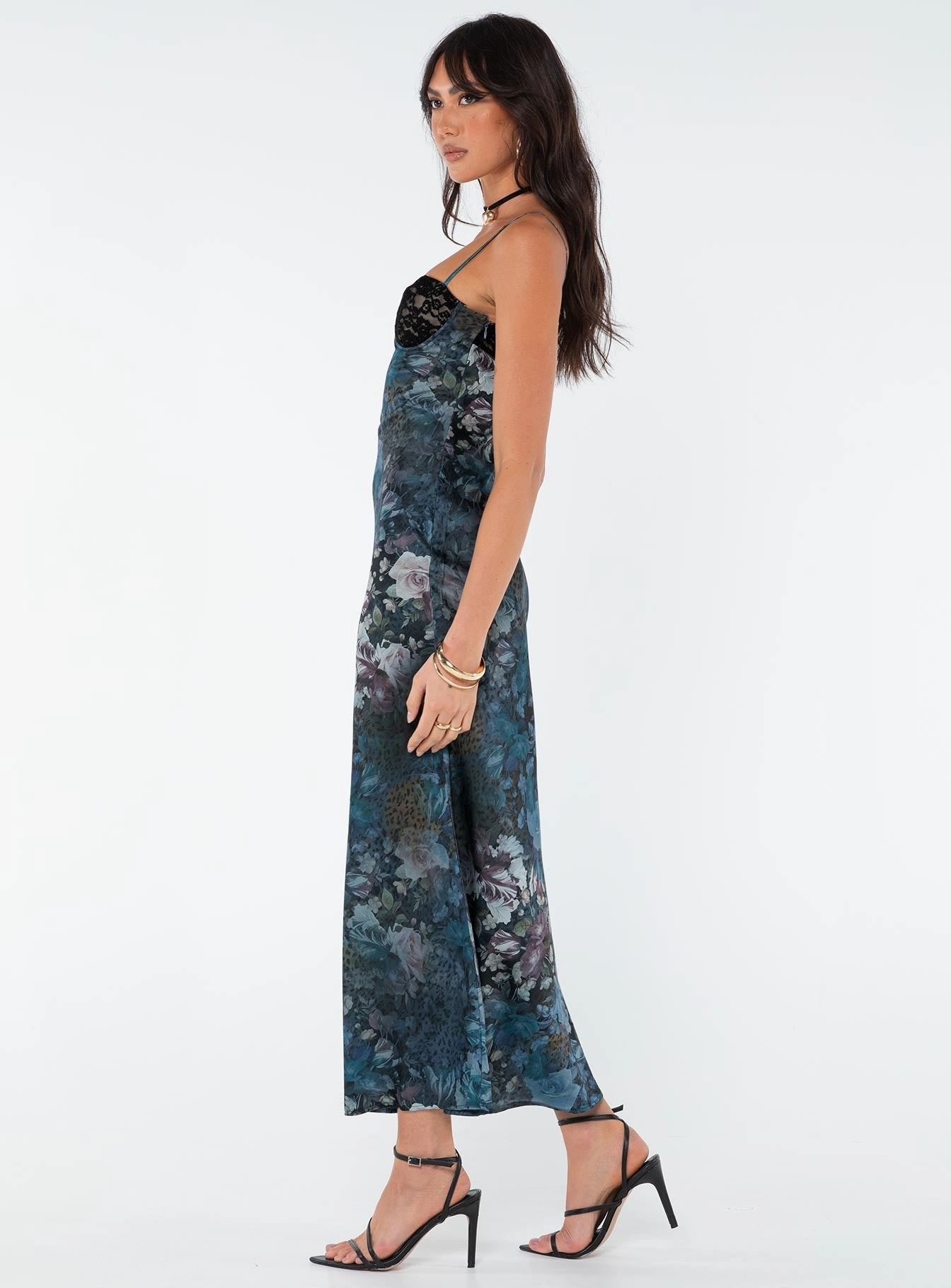 Darsy Maxi Dress Blue Multi Summer Outfit Formal Occasion