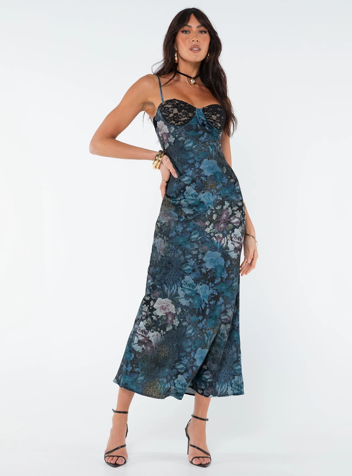 Darsy Maxi Dress Blue Multi Smooth Layers