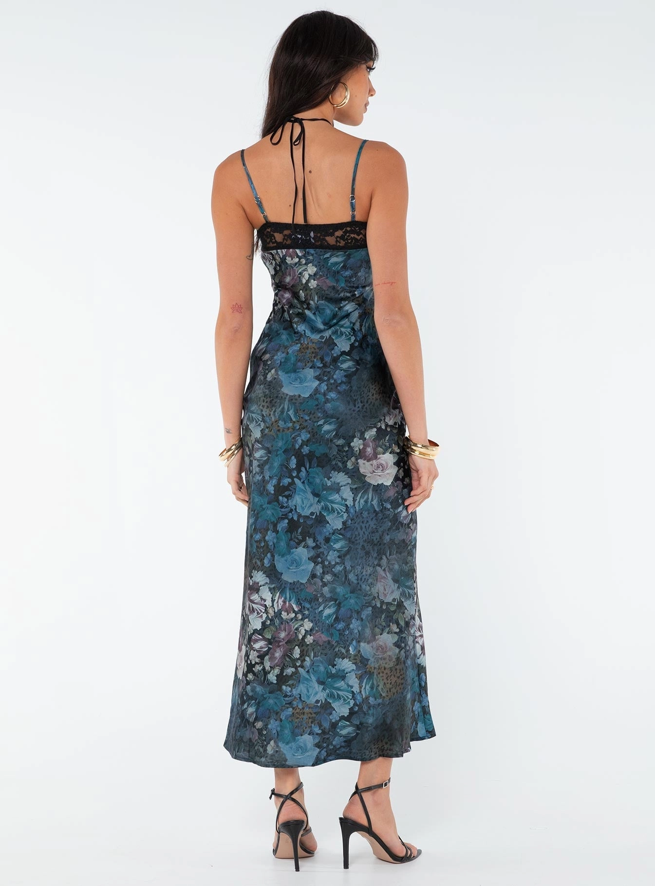 Quilted-Texture Weekend Feel Darsy Maxi Dress Blue Multi