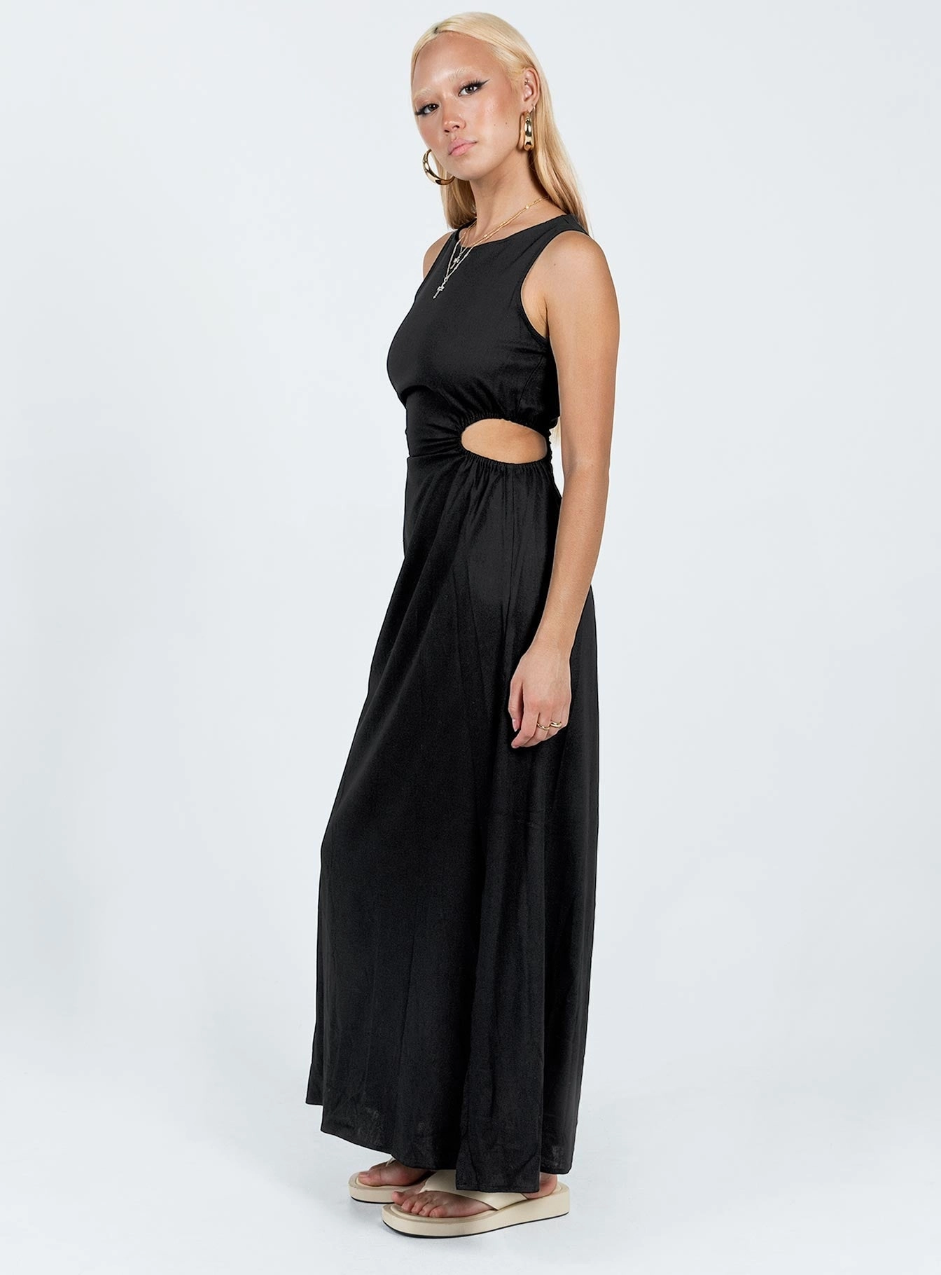 Breeze Grace Lonso Midi Dress Black