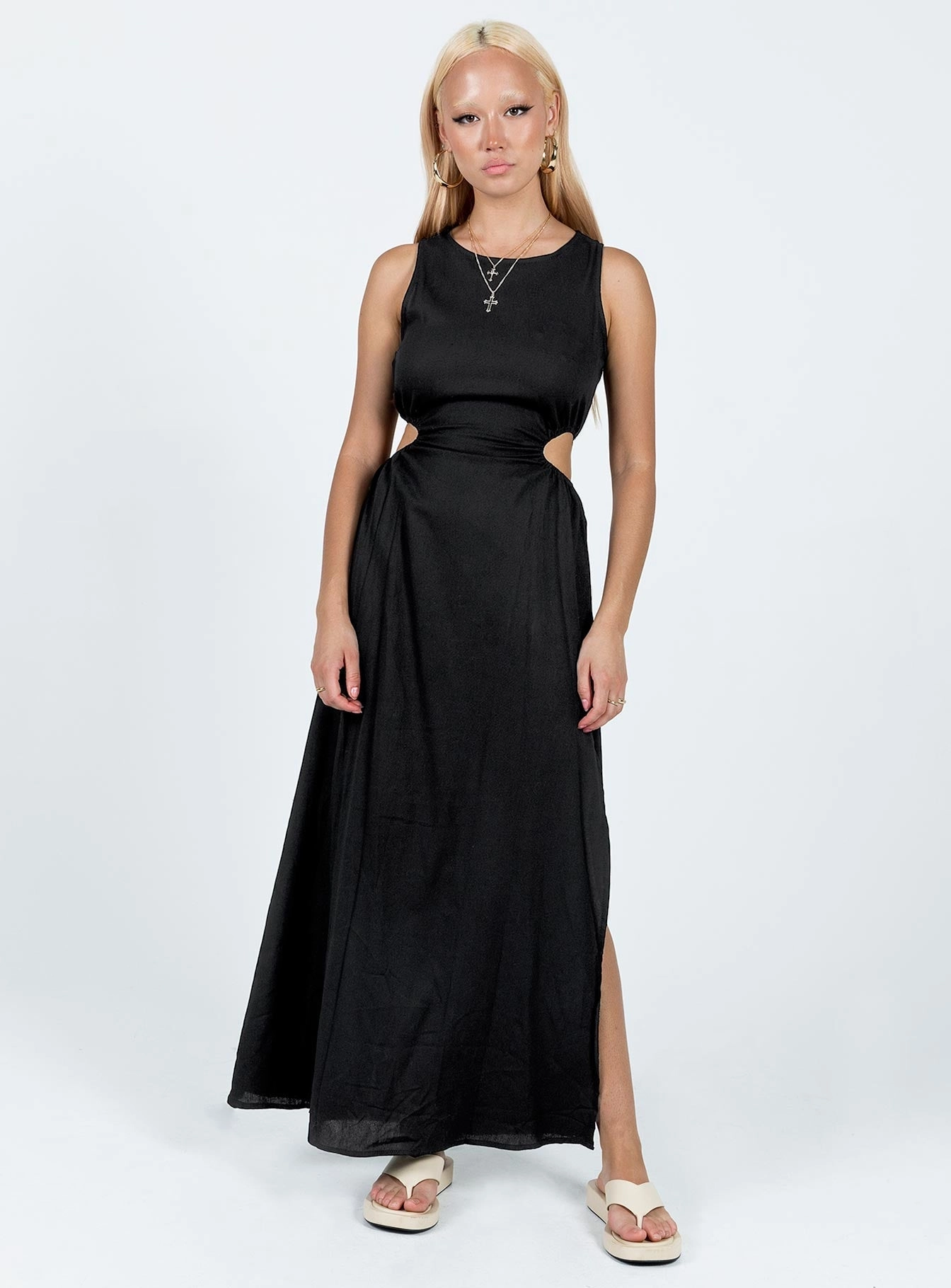 Classic Grace Lonso Midi Dress Black