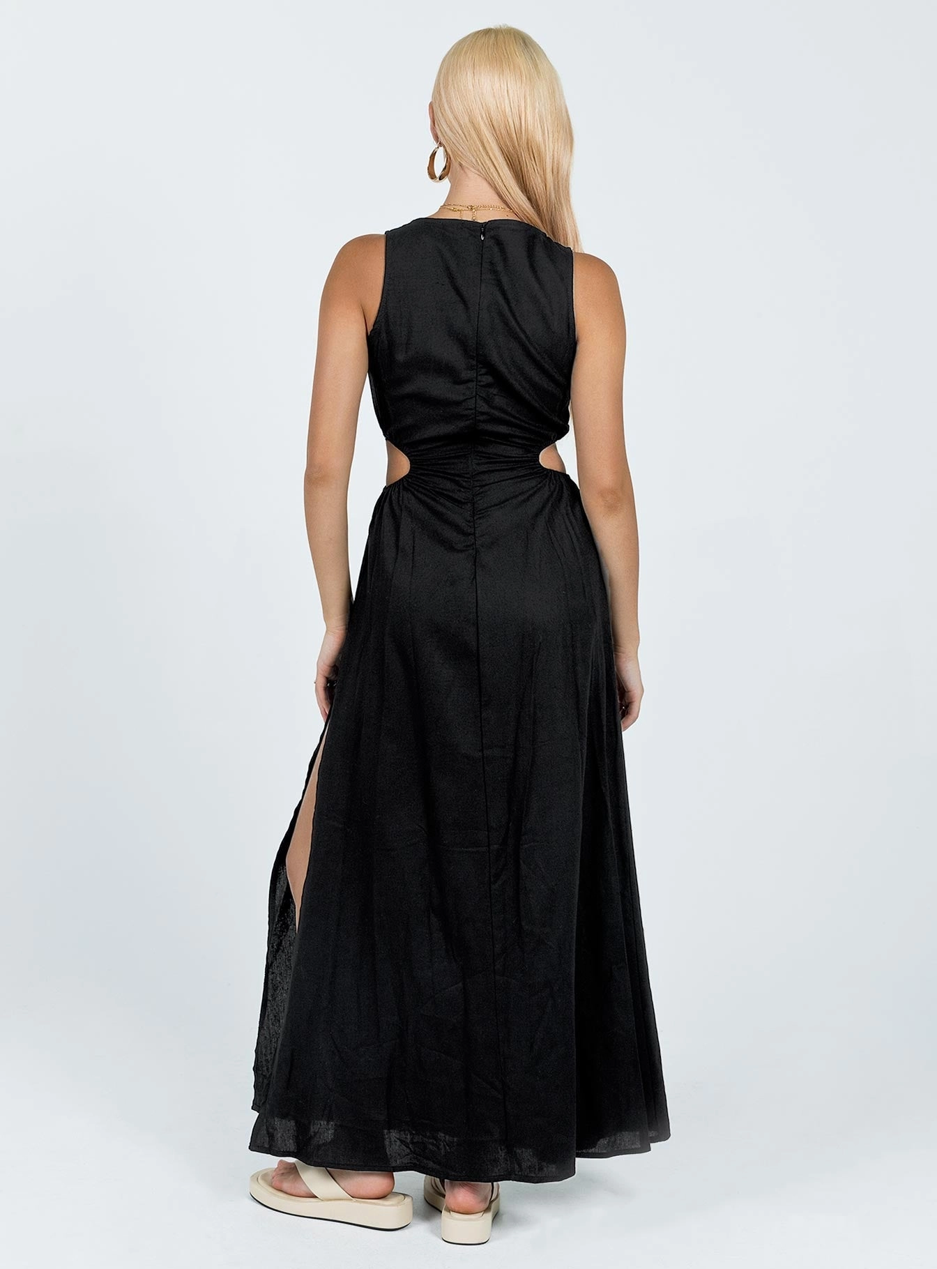 Lonso Midi Dress Black Structured-Shape